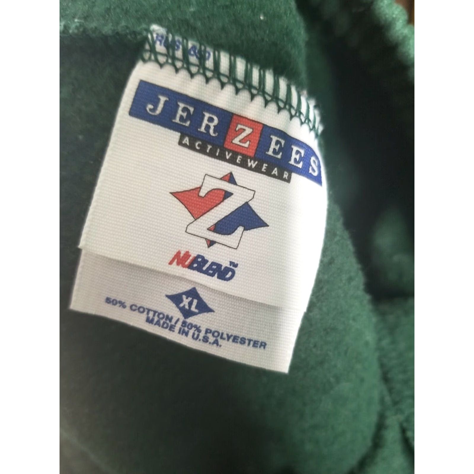 Jerzees VINTAGE 80s JERZEES Mens XL Fleece Sweatpants Don Bosco Tech Rams Green Size US 36 / EU 52 - 4 Thumbnail
