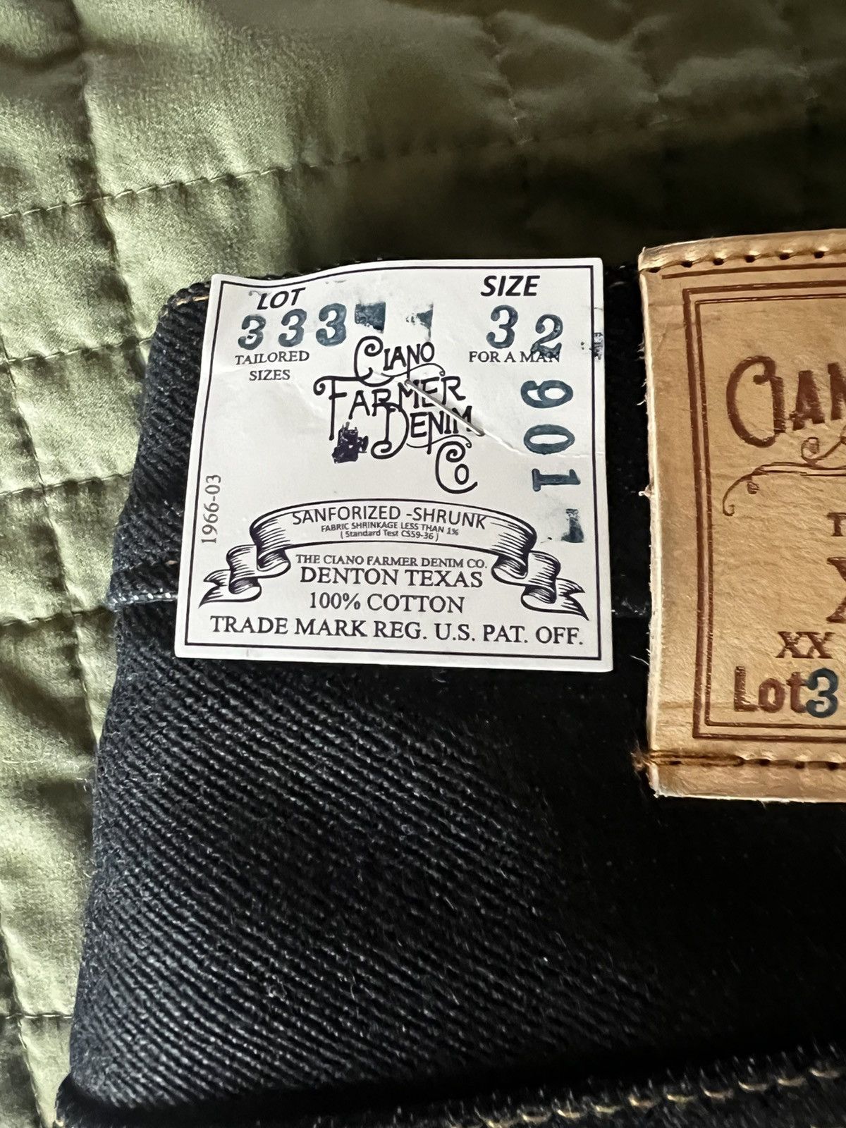 Ciano Farmer #333 23oz Heavy TYPE IH Japanese Indigo Red/White Selvage Size US 32 / EU 48 - 4 Thumbnail