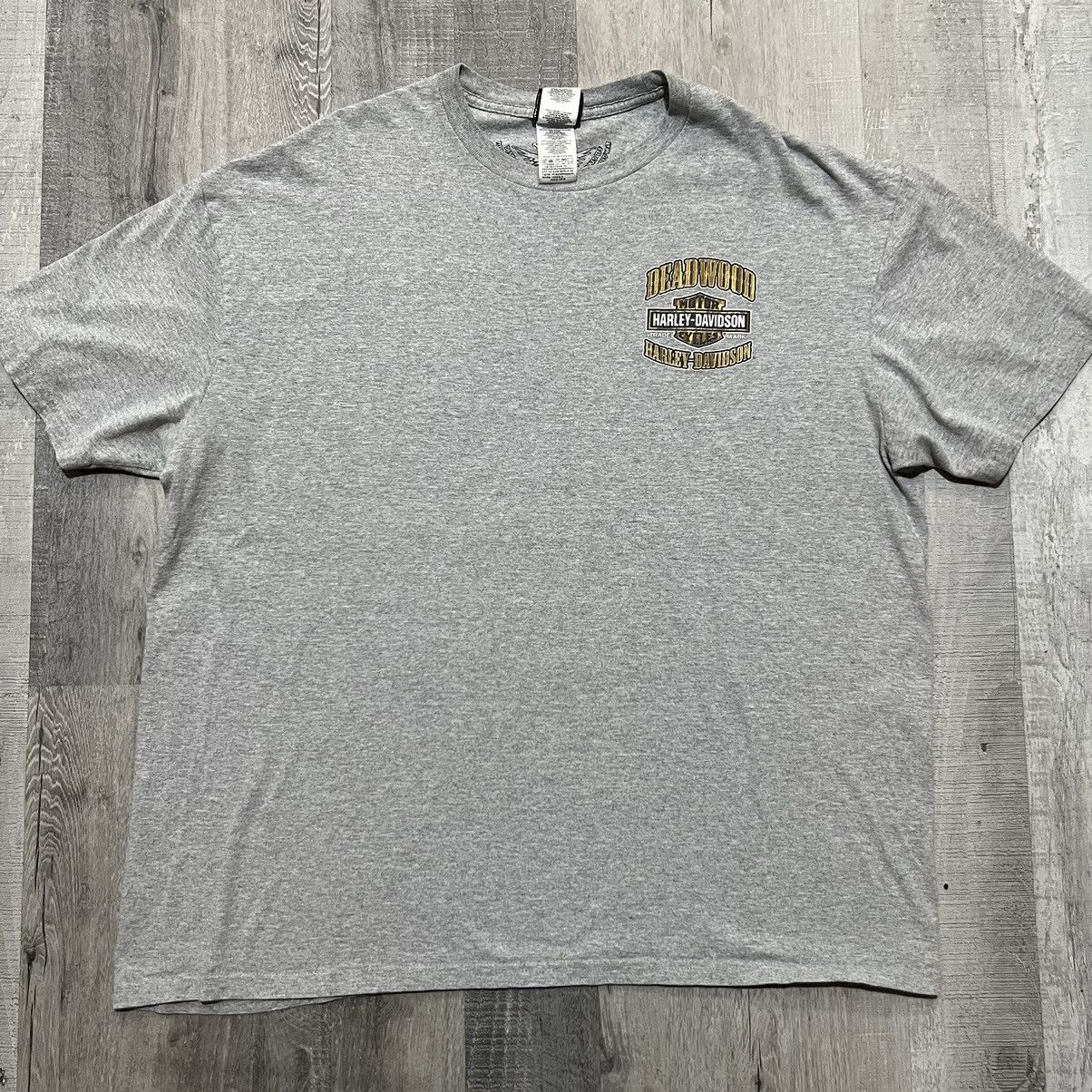 Harley Davidson Harley Davidson Motorcycles Badlands Grey Skull Biker Tee Size US XXL / EU 58 / 5 - 2 Thumbnail