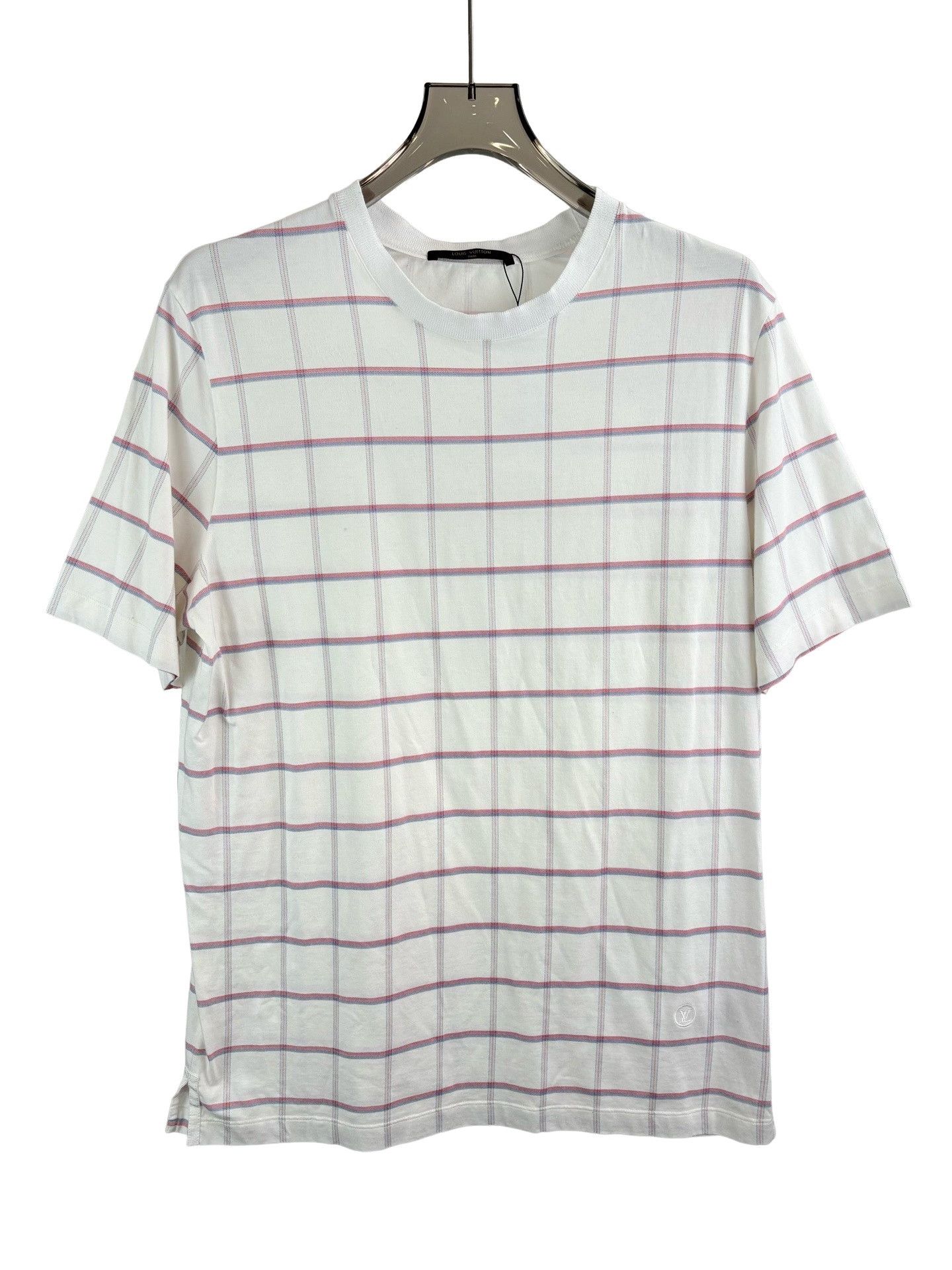 Louis Vuitton Louis Vuitton Embroidered Grid T-Shirt XL Size US XL / EU 56 / 4 - 1 Thumbnail