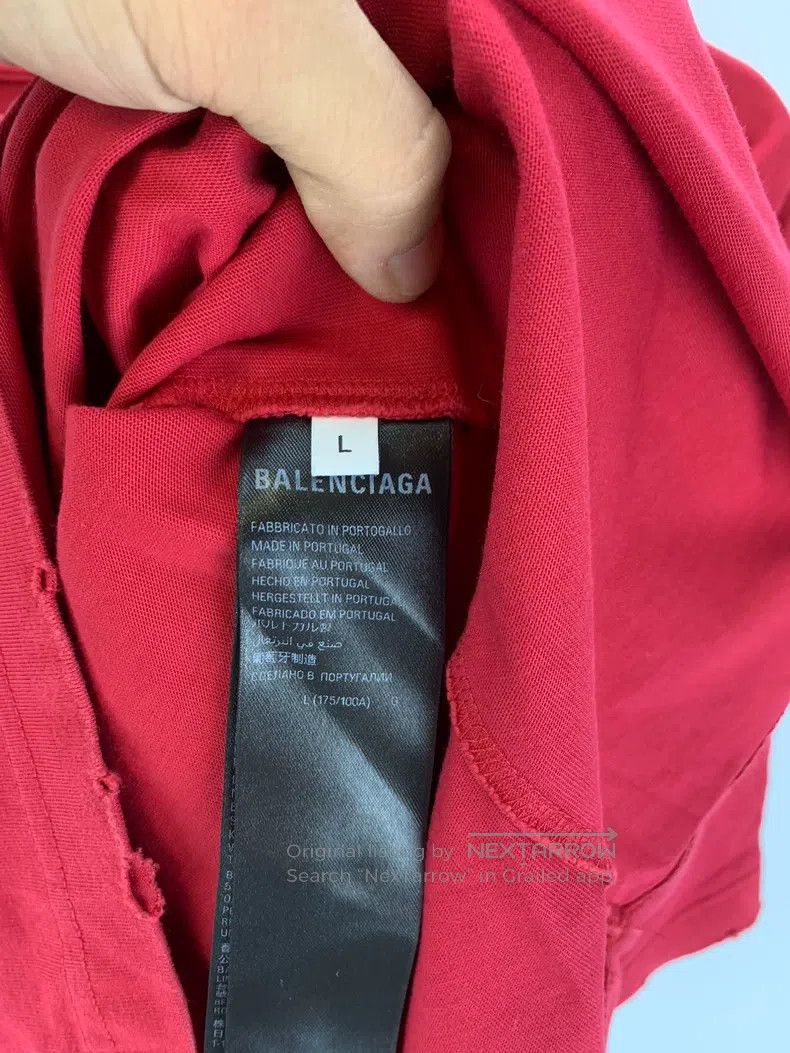 Balenciaga Balenciaga Letter Light Disc Printed Crew Neck Short Sleev Size US L / EU 52-54 / 3 - 5 Thumbnail