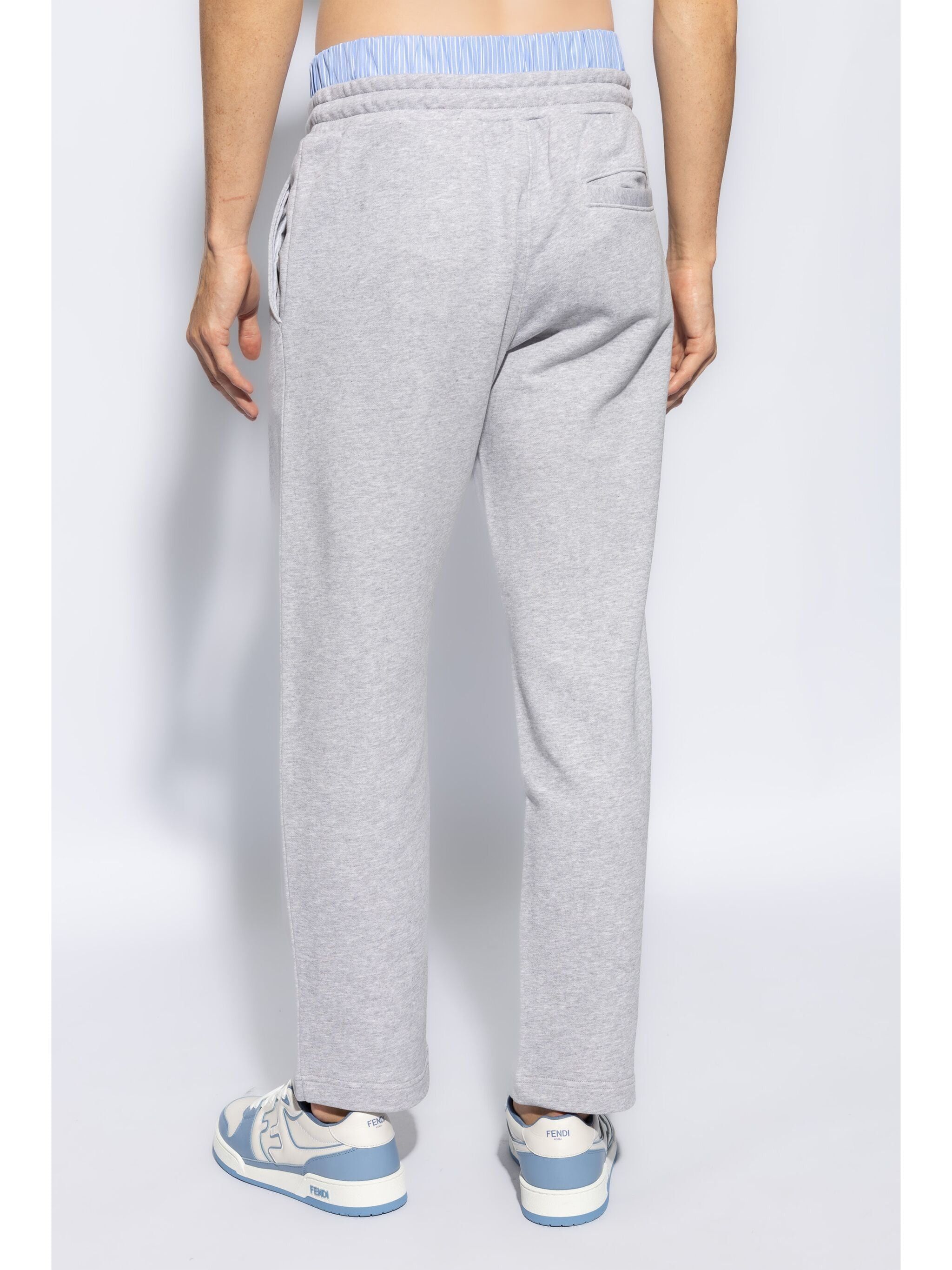 Moschino o1s22i1n0924 Boxer Insert Jogger Pant in Grey Size US 34 / EU 50 - 4 Thumbnail