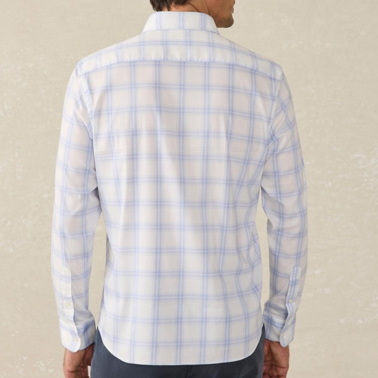 Faherty FAHERTY $158 Movement Shirt - Iris River Plaid. XXL EUC Size US XXL / EU 58 / 5 - 9 Thumbnail
