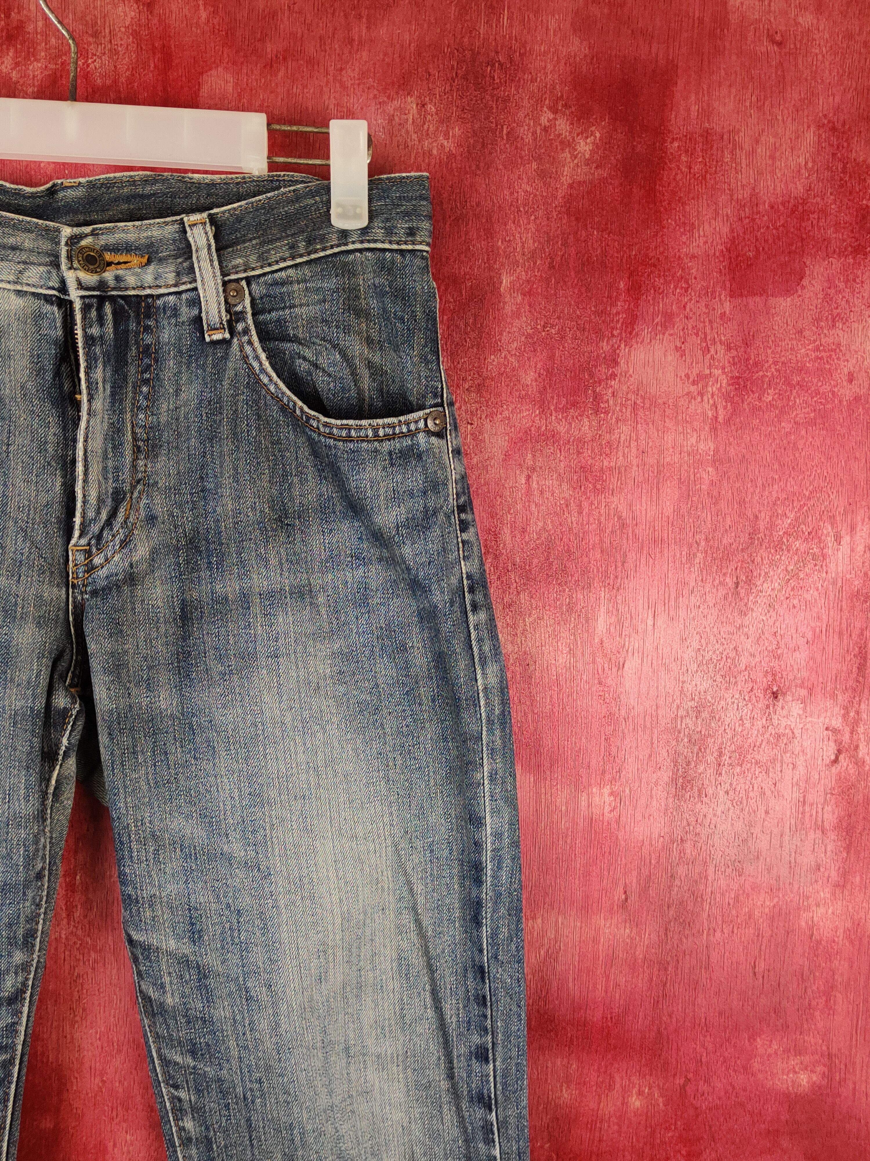 Edwin Edwin Dark Blue Faded Distressed Ripped Jeans #S1640 Size US 28 / EU 44 - 5 Thumbnail