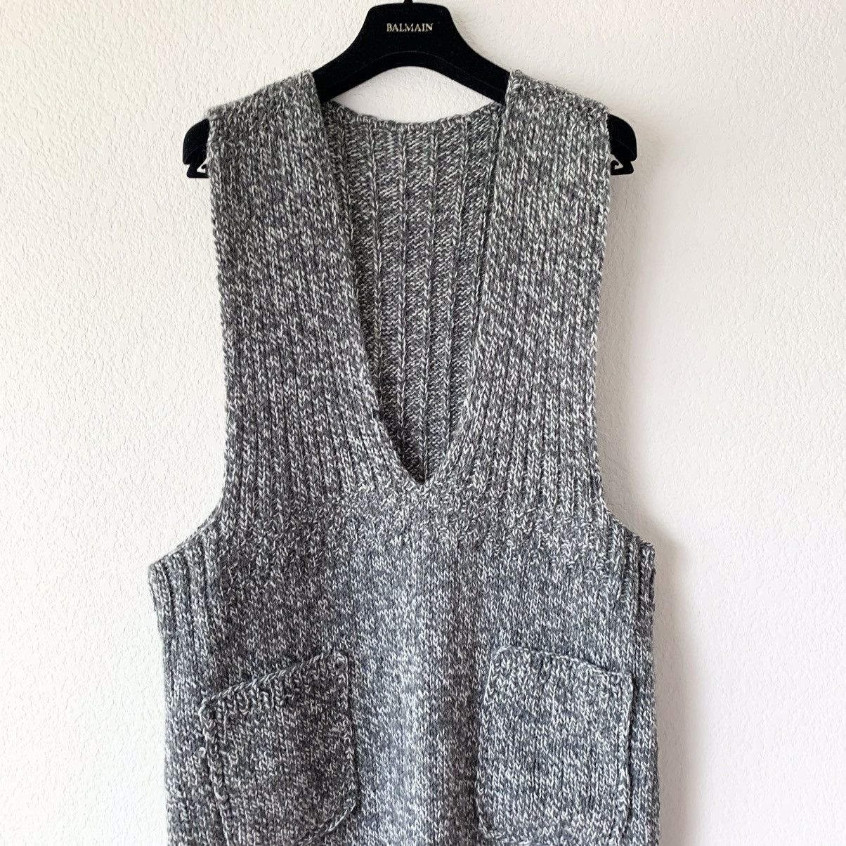 Handmade Hand knit dress with pockets Size S / US 4 / IT 40 - 13 Thumbnail