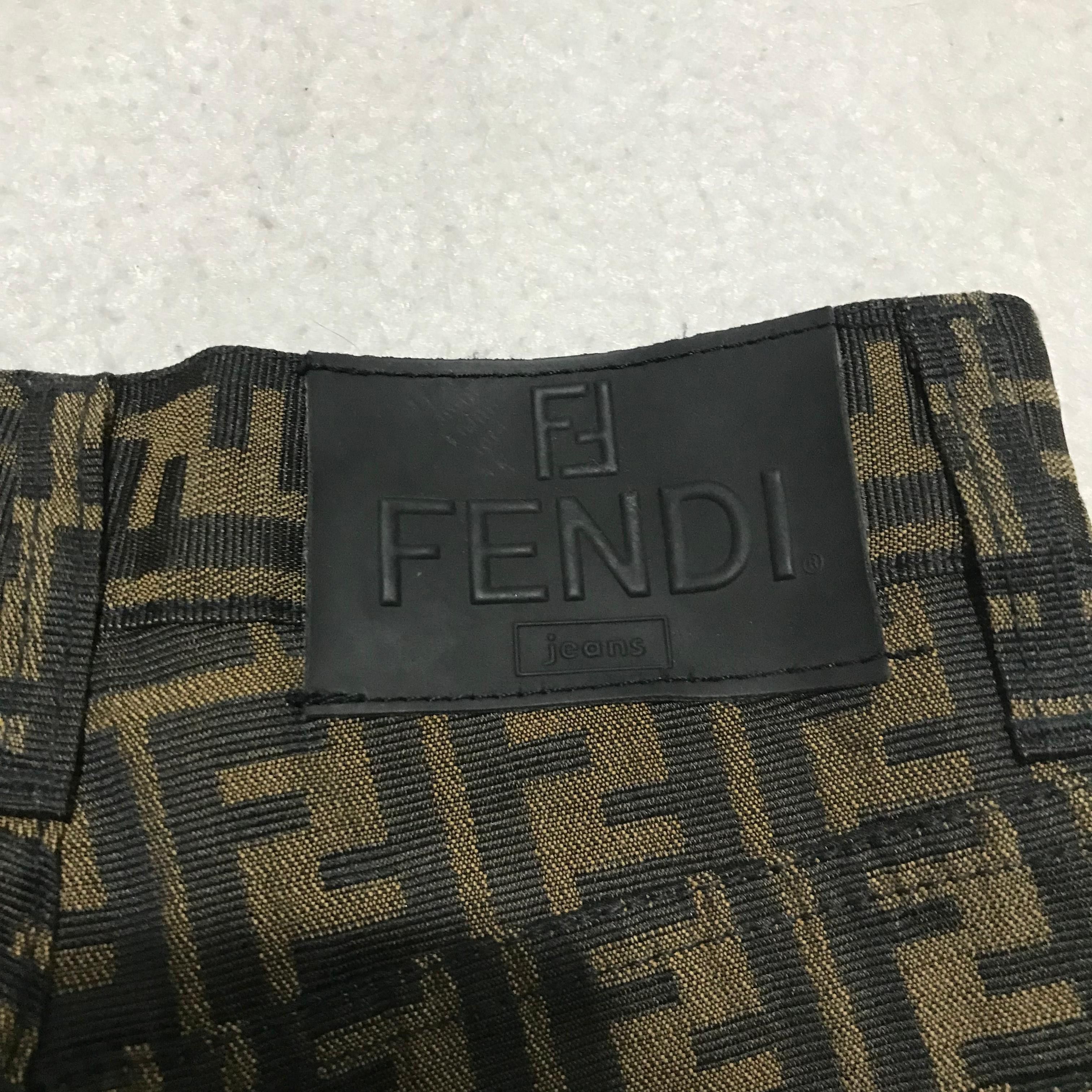 Fendi Fendi Zucca Monogram Pants Size 26" / US 2 / IT 38 - 8 Thumbnail