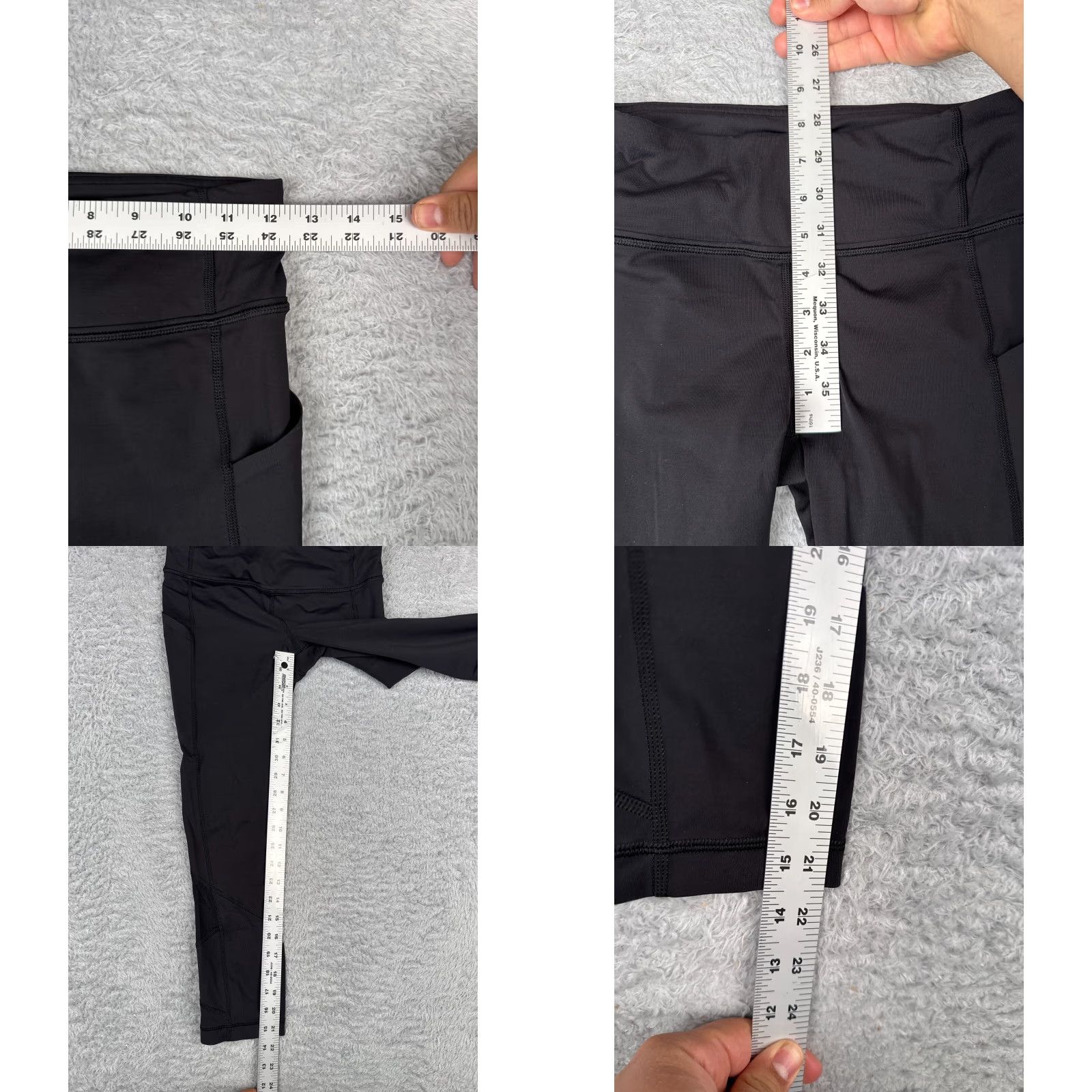 Lululemon Lululemon Pants Womens 4 Black Pace Rival Crop Full-On Luxtreme 22" W6AV0S Lululemon Luxtreme Cropped Yoga Activewear 22 in Inseam Women Black Size 27" / US 4 / IT 40 - 8 Thumbnail