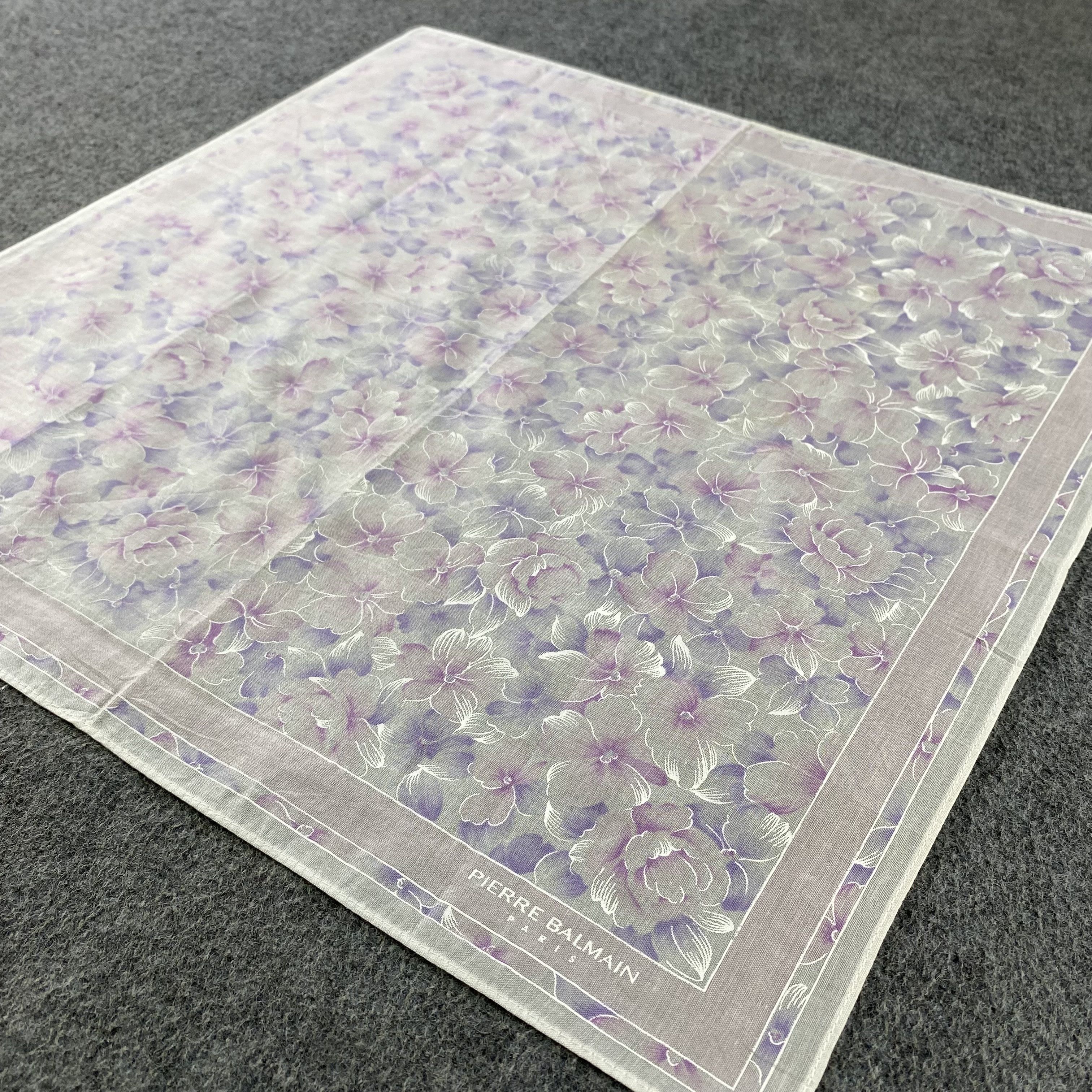 Pierre Balmain × Vintage Pierre Balmain Handkerchief/Neckerchief/Bandana HC785 Size ONE SIZE - 2 Thumbnail