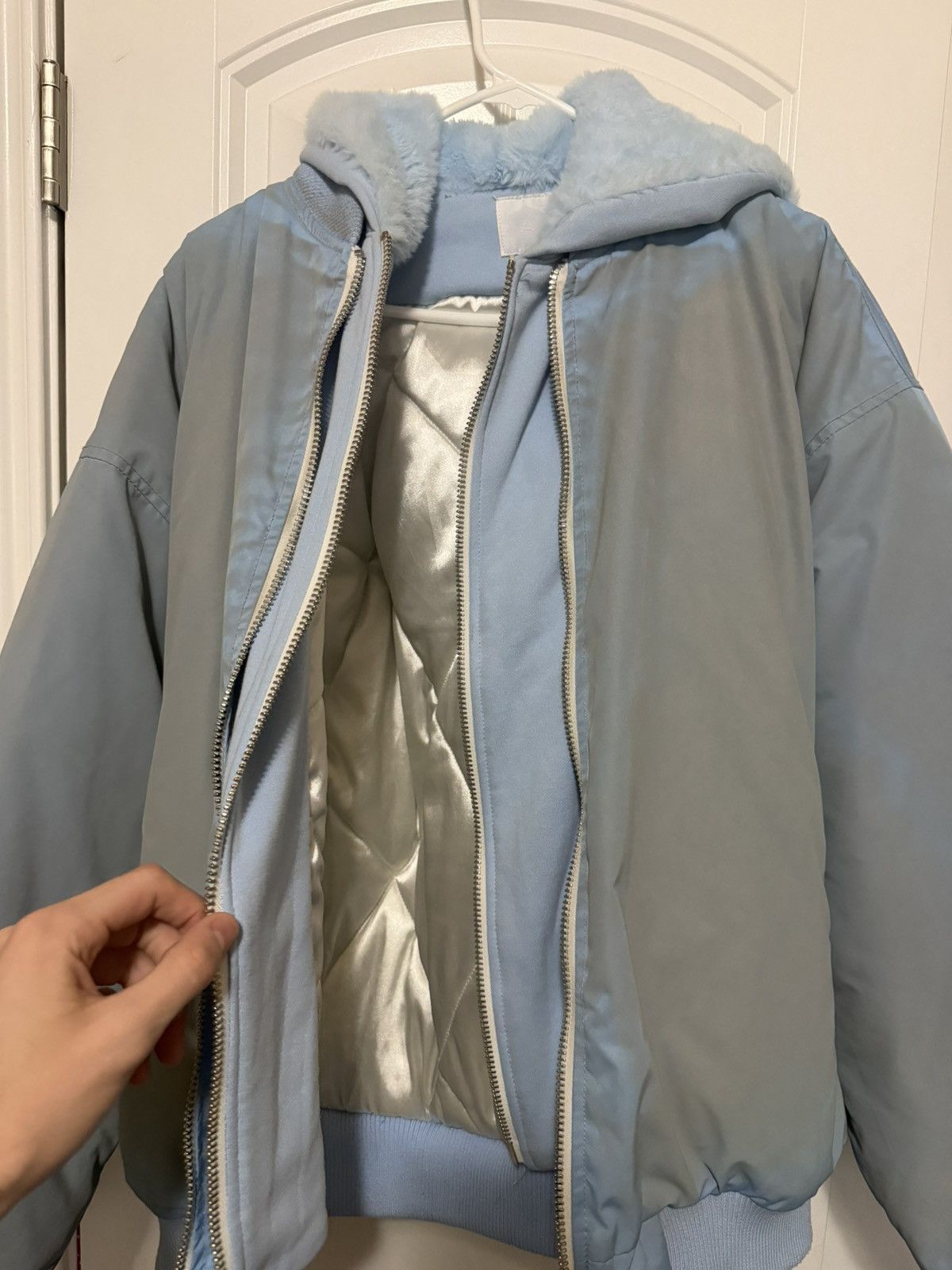 Alchemist Alchemist layered bomber hoodie faux mink Size US M / EU 48-50 / 2 - 2 Thumbnail