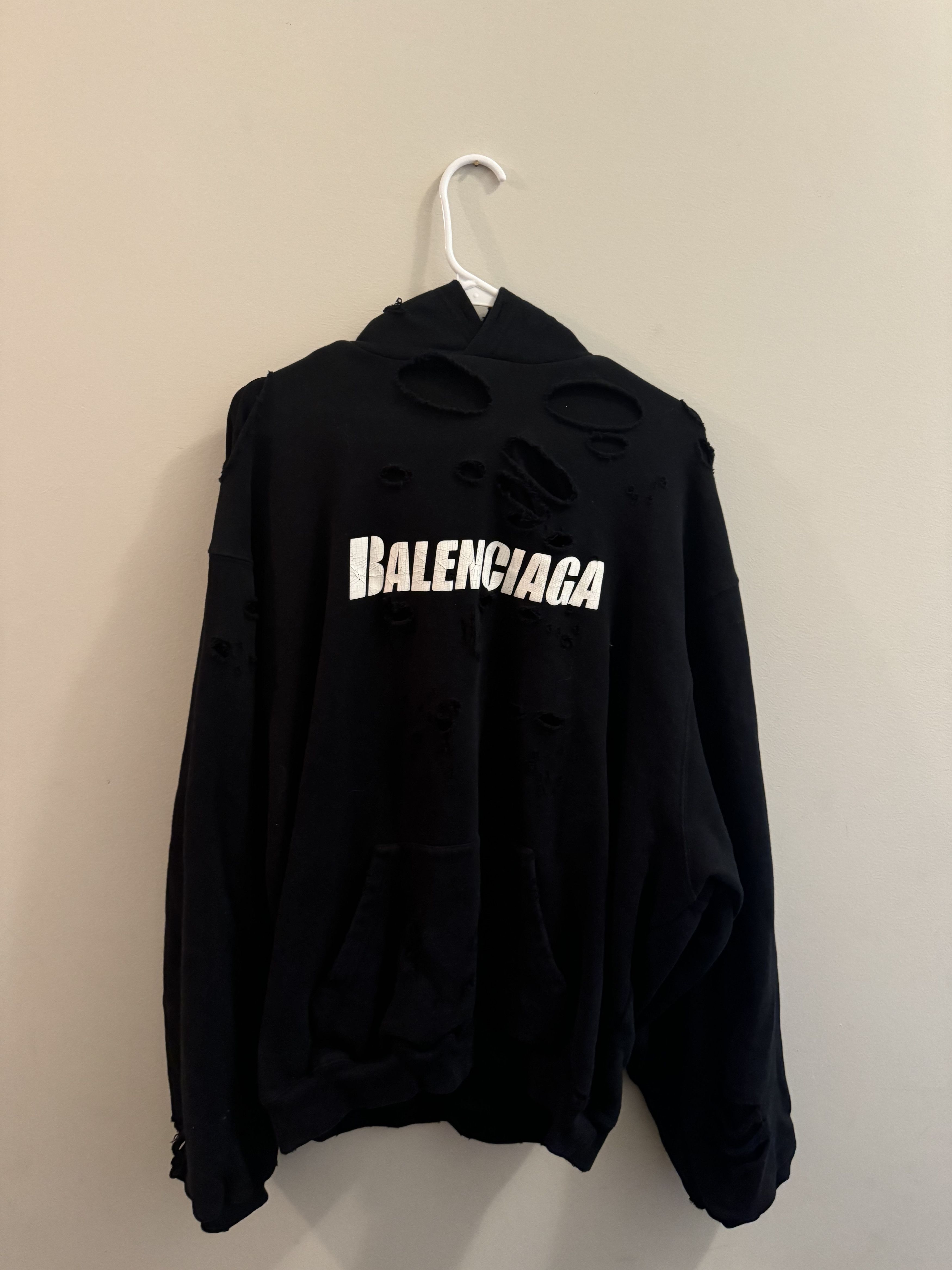 Balenciaga Balenciaga Hoodie Oversize Size US XXS / EU 40 - 1 Thumbnail
