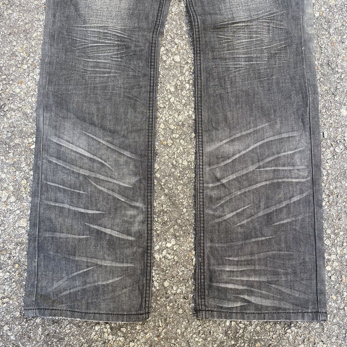 Hysteric Glamour Faded Black Jeans Washed Japanese Clawmark Clride Denim Size US 30 / EU 46 - 2 Thumbnail