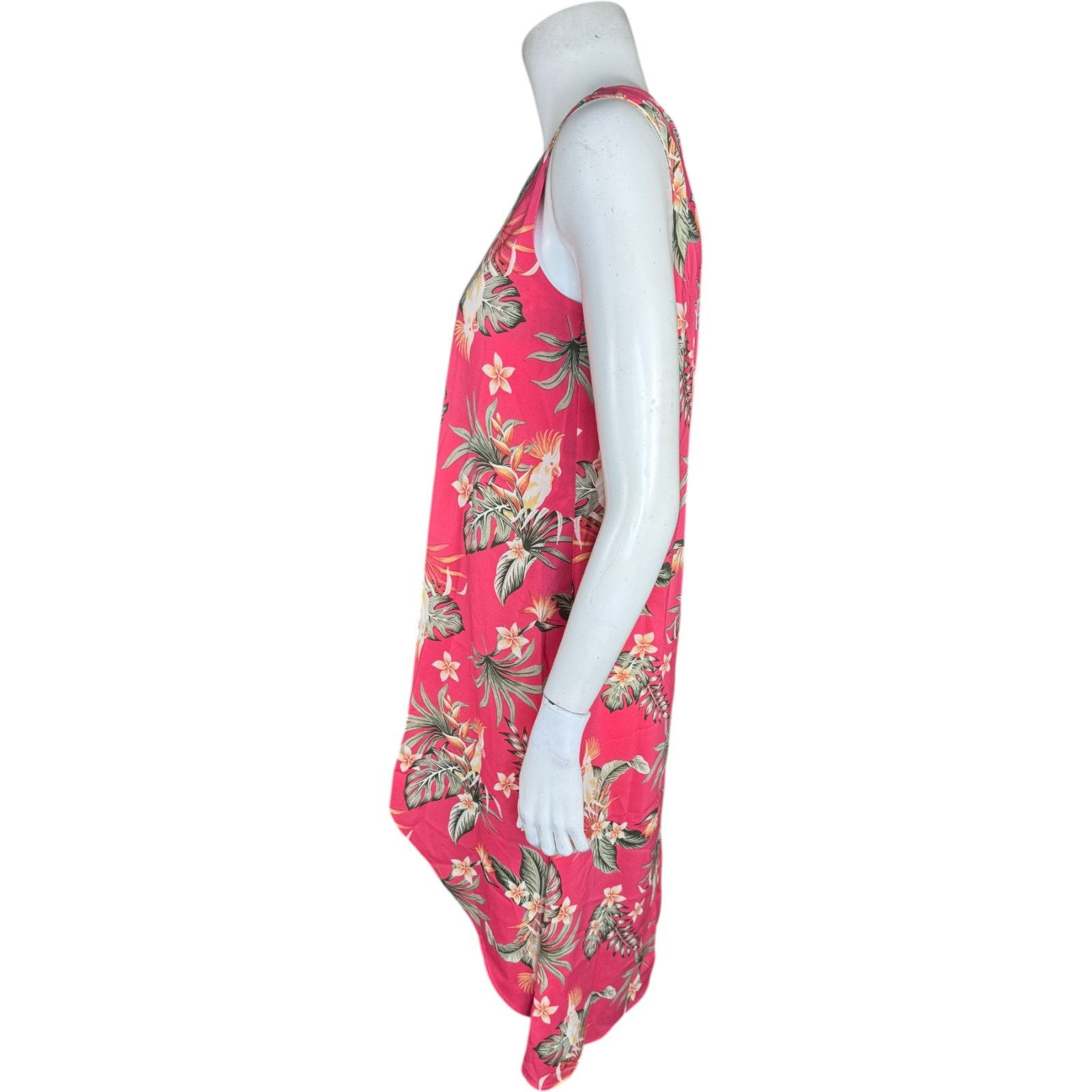 Other G by Giuliana Pink Parrot Hi-Low Tank Dress XSP Tropical Size XS / US 0-2 / IT 36-38 - 6 Thumbnail