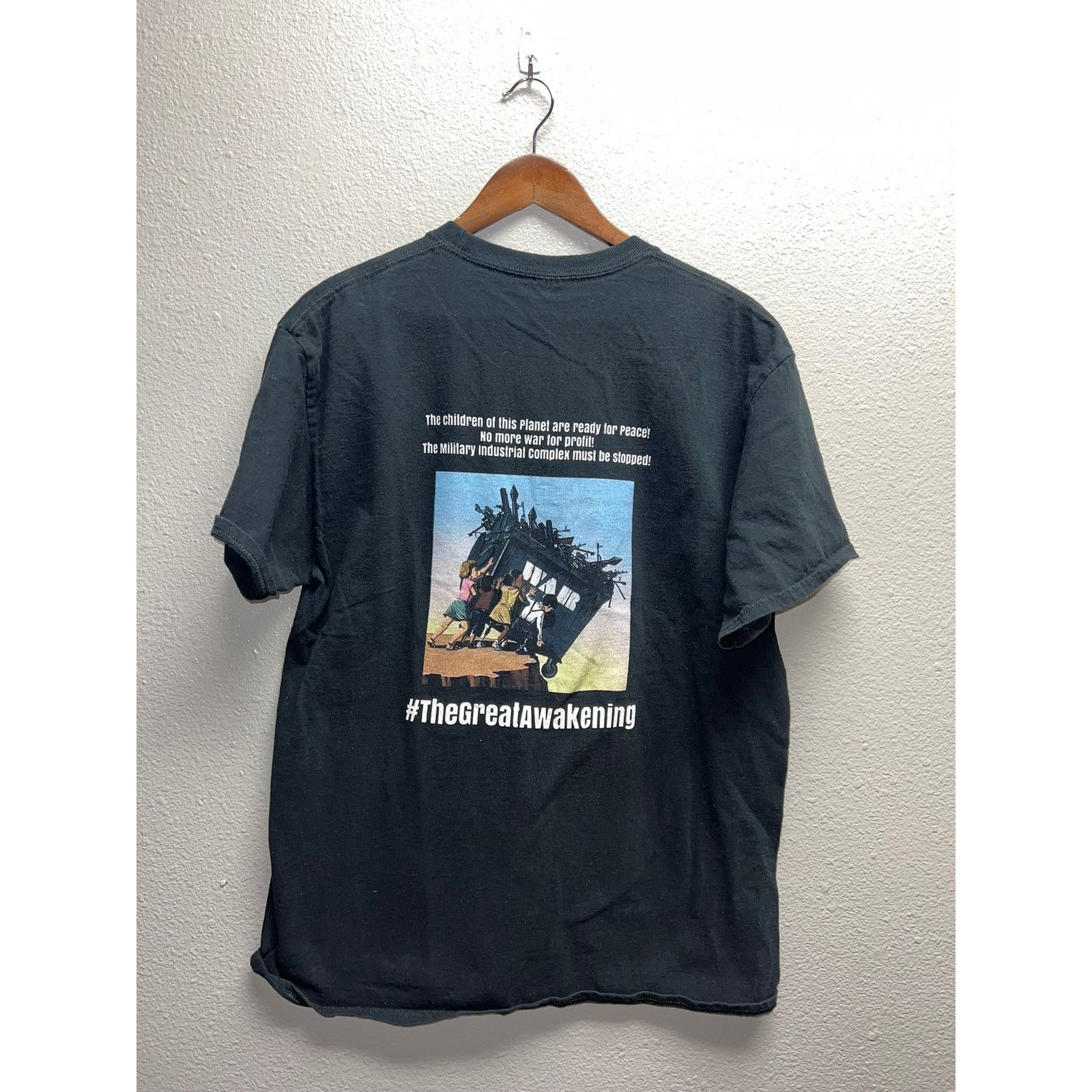 Vintage The Great Awakening Shirt Children Of This Planet Peace Tee Size US L / EU 52-54 / 3 - 1 Thumbnail