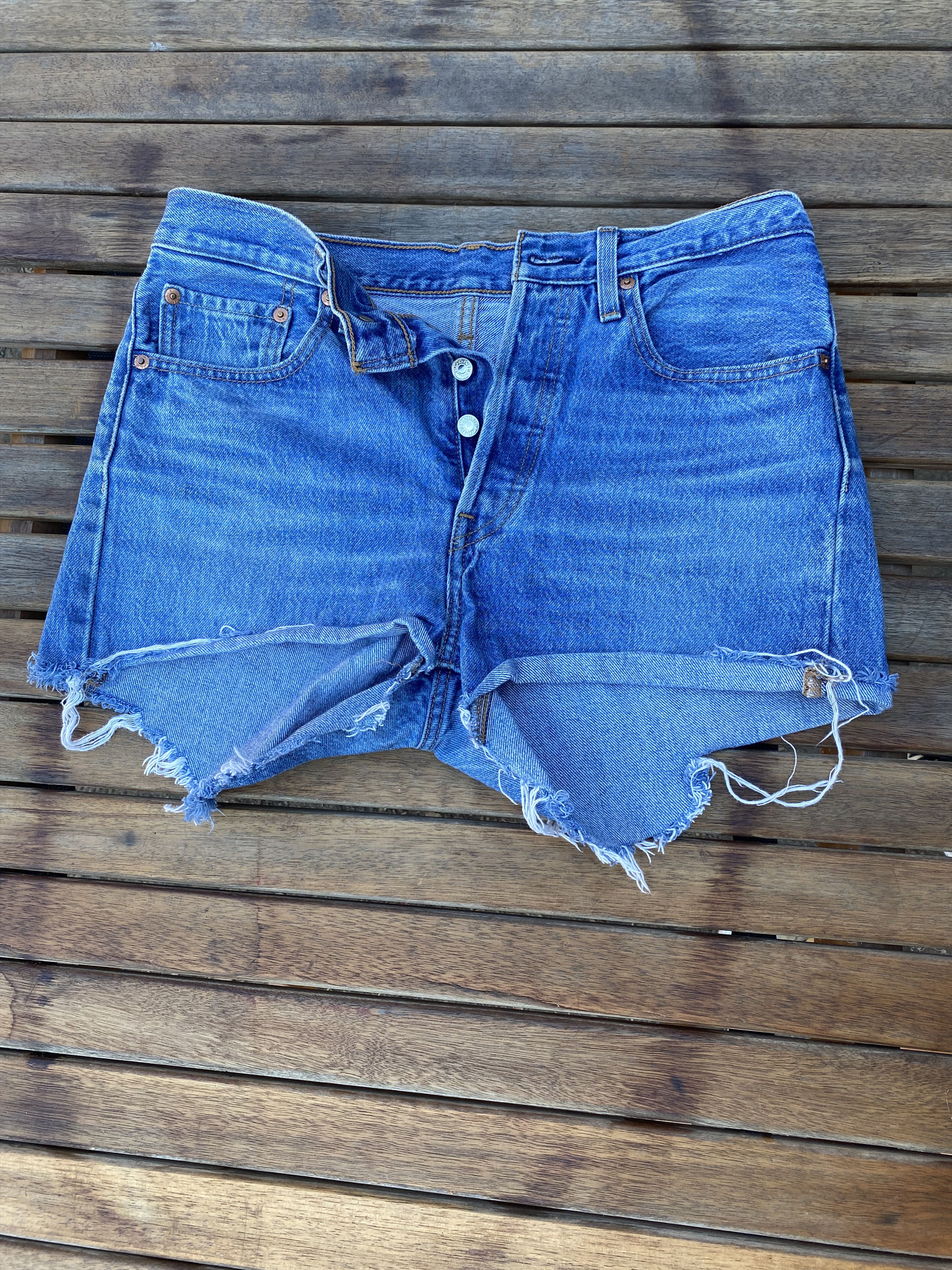 Levi's × Levi's Made & Crafted Levi’s 501 S CutOff Shorts w/ Button Fly Front Sz 28 Size 28" / US 6 / IT 42 - 10 Thumbnail