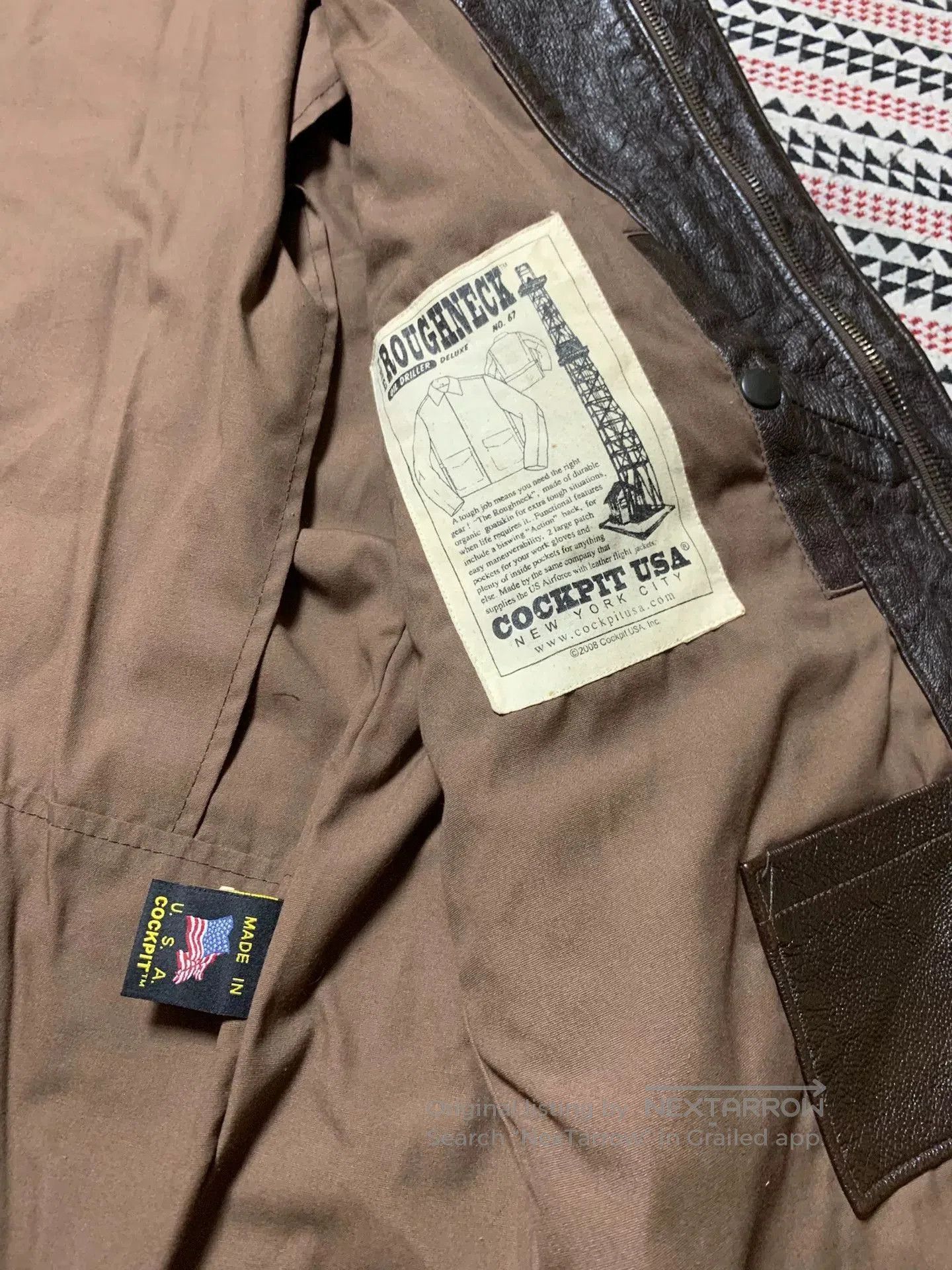 Cockpit USA vintage black goat leather jacket by cockpit. Size US L / EU 52-54 / 3 - 6 Thumbnail