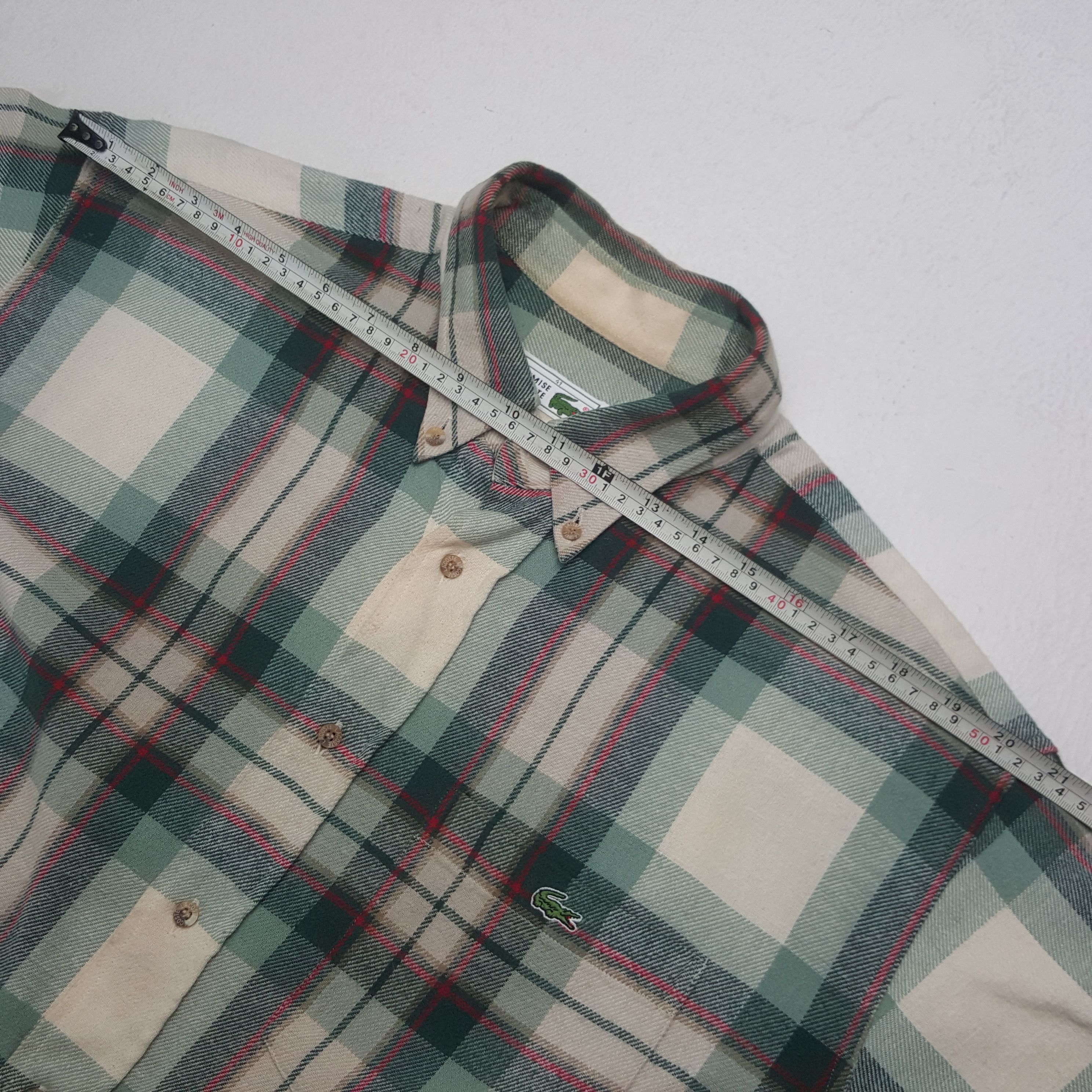 Lacoste × Vintage Vintage Chemise Lacoste Button Up Shirt Size US XL / EU 56 / 4 - 5 Thumbnail
