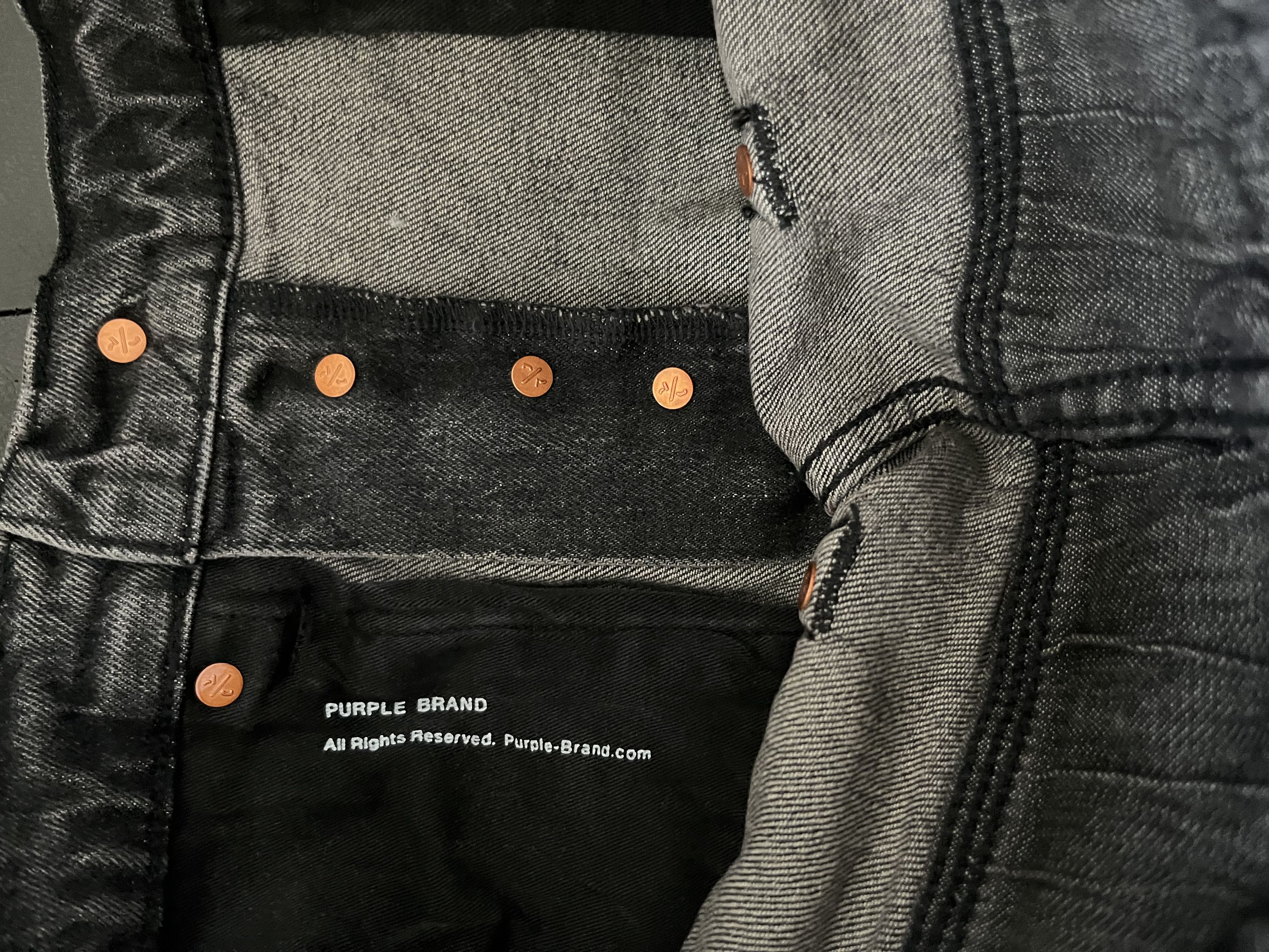 Purple Brand Purple Brand dark monogram jeans size 33 brand new Size US 32 / EU 48 - 3 Thumbnail