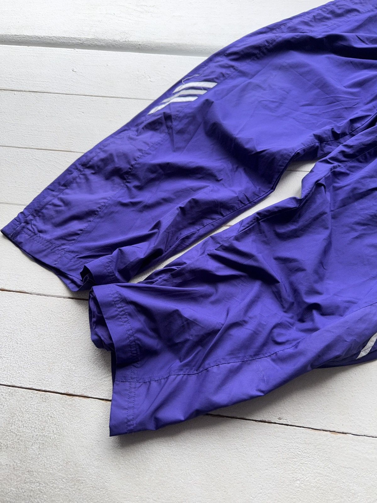 Adidas 00s Retro Adidas Purple Climalite Track Pants Y2K Sport Tech Size US 36 / EU 52 - 2 Thumbnail