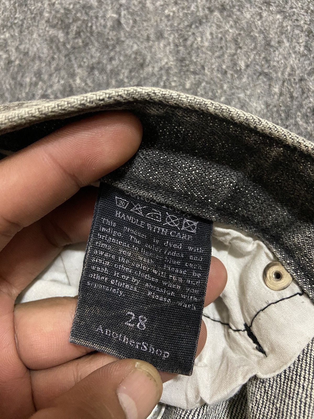 If Six Was Nine × Le Grande Bleu (L.G.B.) Vintage y2k anothershop denim pants with pin hole Size 29" - 7 Thumbnail