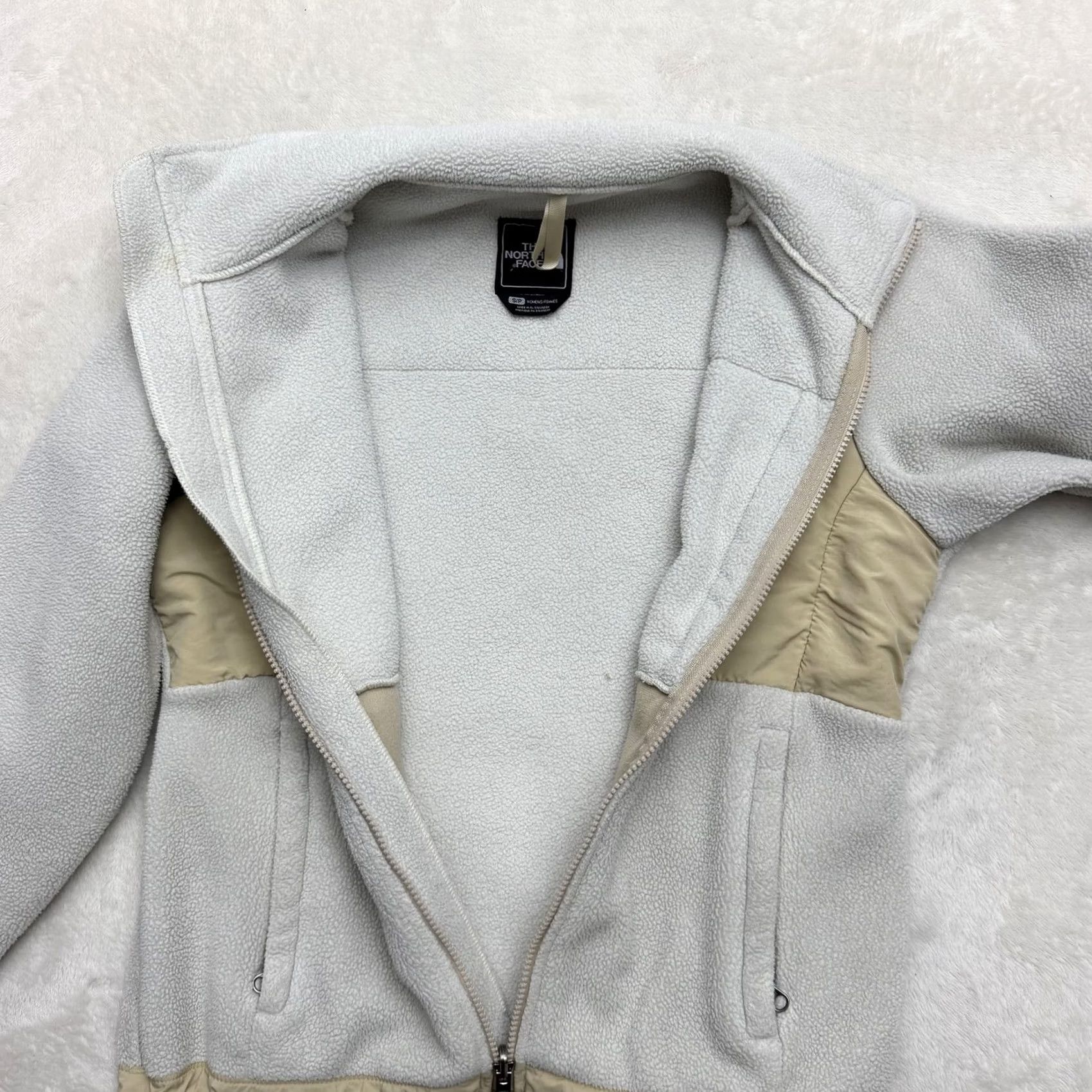 The North Face The North Face Jacket Womens Small Gray Tan Polartec Fleece Full Zip Coat Warm Size S / US 4 / IT 40 - 7 Thumbnail