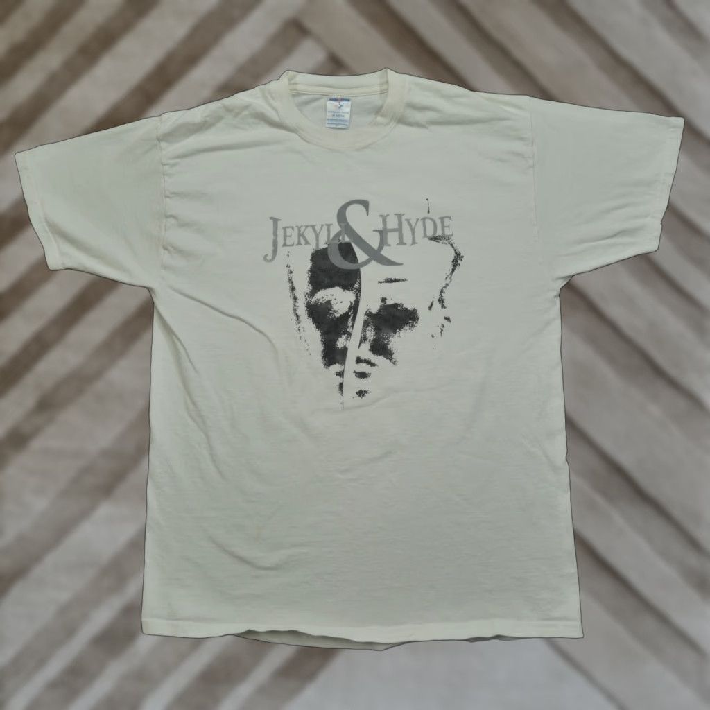 Vintage VINTAGE Jekyl And Hyde T-Shirt Mens XL White Cotton Graphic Print 90s Y2K Shirt Mens Size US XL / EU 56 / 4 - 1 Thumbnail