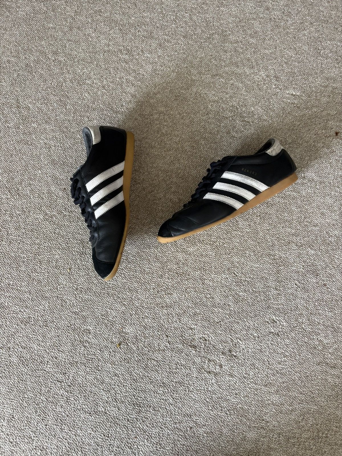Adidas Rekord leather sneakers Size US 11.5 / EU 44-45 - 2 Thumbnail