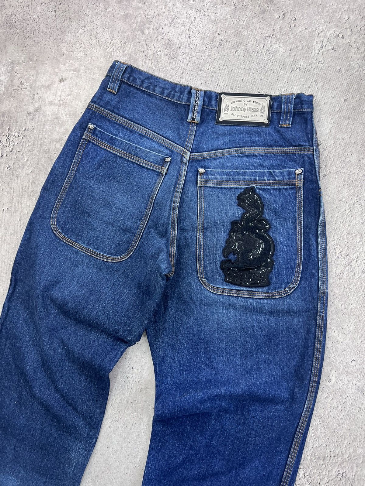 Rap Tees × Vintage 90's Johnny Blaze Method Man Cropped Baggy Jnco style Pants Size US 32 / EU 48 - 10 Thumbnail