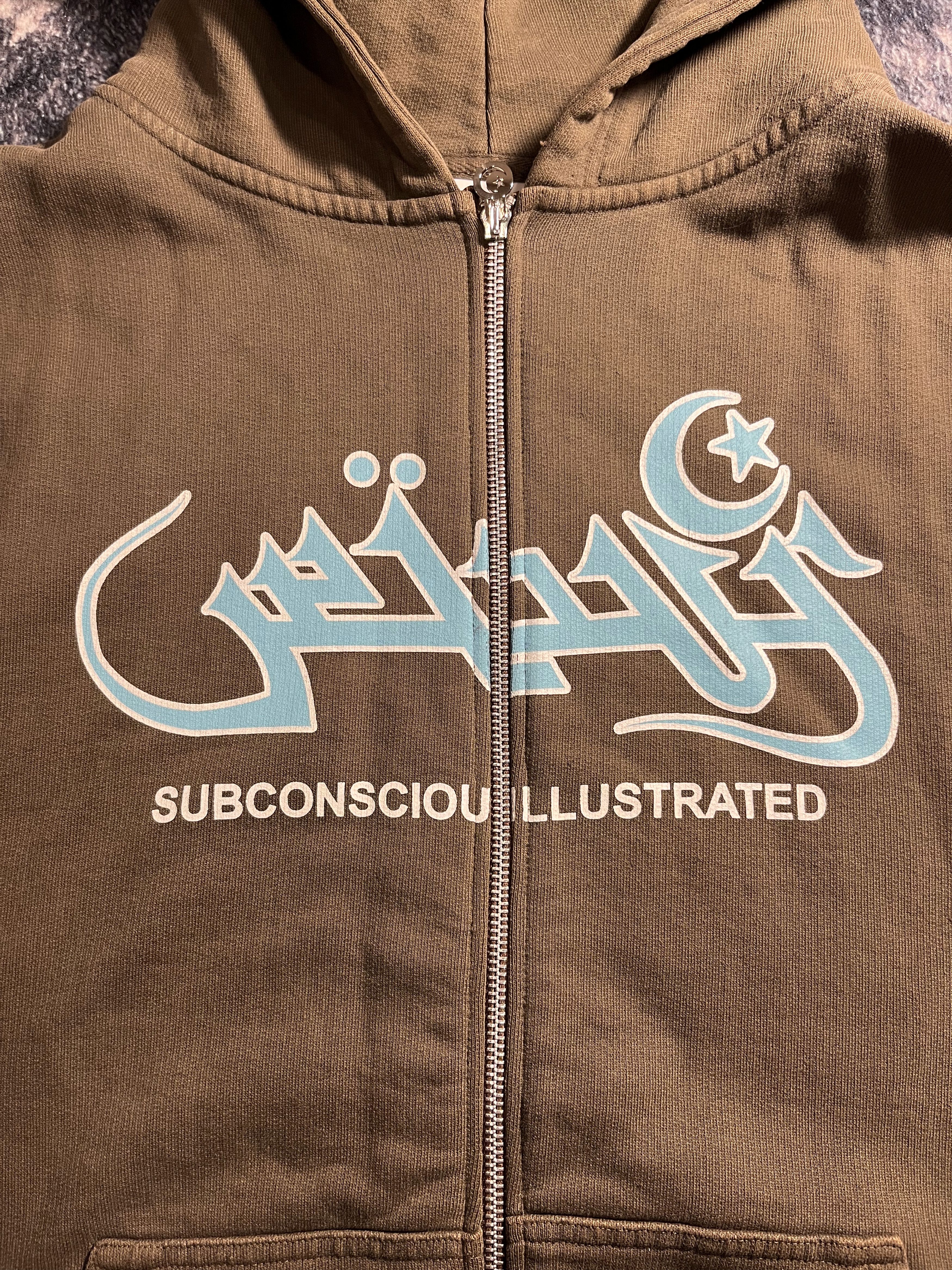 Velour Velour Subconscious Illustrated Brown zipup with graphic Size US M / EU 48-50 / 2 - 2 Thumbnail