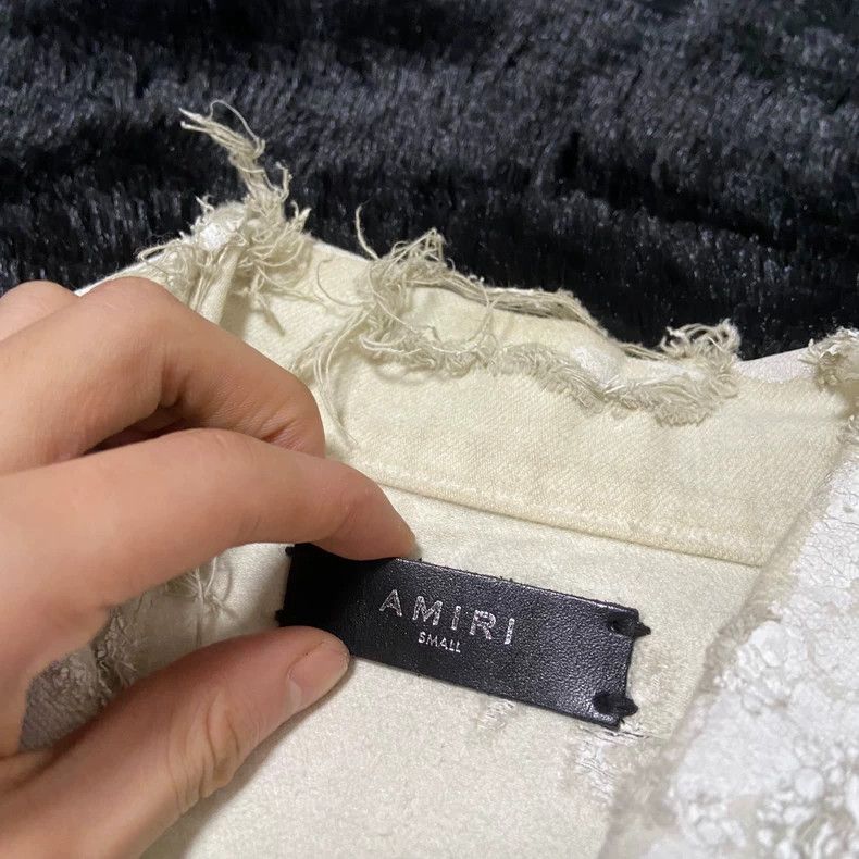Amiri Amiri White oil-stained jacket 2502-Nextarrow Size US S / EU 44-46 / 1 - 3 Thumbnail