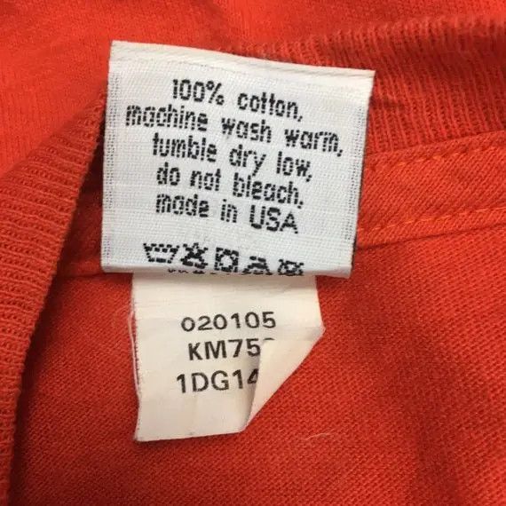 Calvin Klein Vtg CALVIN KLEIN CK Jeans Logo Orange Tee Shirt New York Size US L / EU 52-54 / 3 - 8 Thumbnail