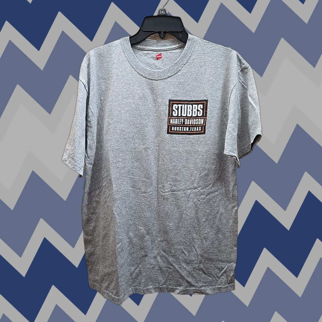 Hanes HANES Tagless Stubbs Harley Davidson Gray TShirt Adult Medium Houston TX Harley Davidson Mens Shirt Gray M Size US M / EU 48-50 / 2 - 1 Thumbnail