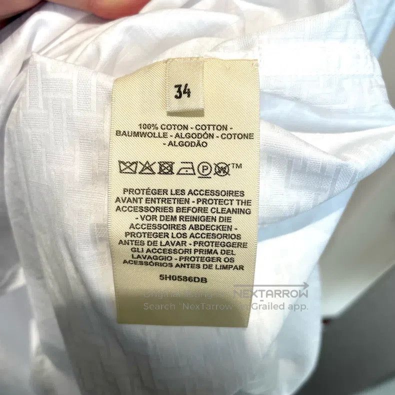 Hermes Hermes White Cotton Dress Size XXS / US 00 / IT 34 - 6 Thumbnail