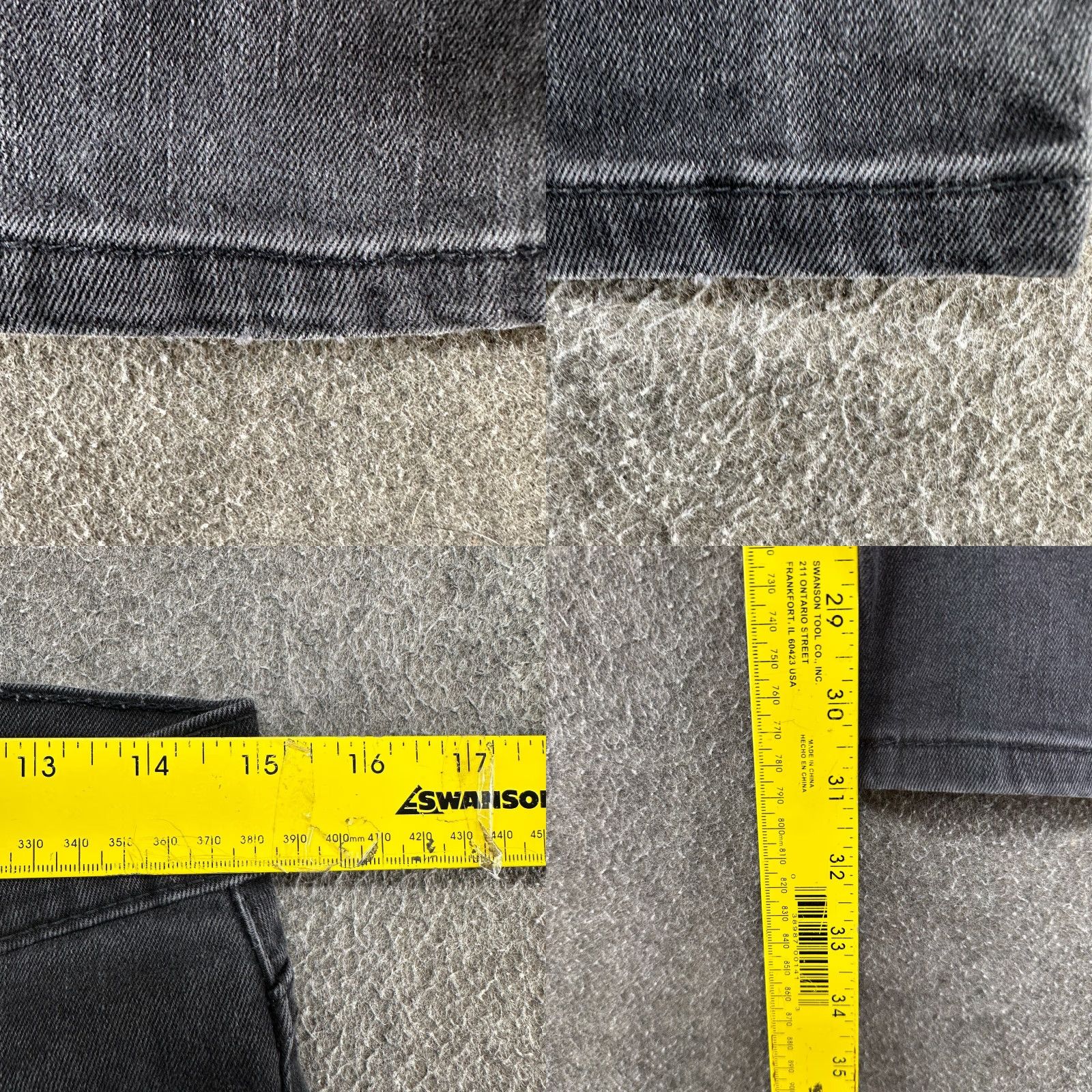Levi's Levi's 502 Jeans Men 30x32 Black Tapered Leg Stretch Denim Modern Fit Regular Dark Wash Size US 30 / EU 46 - 9 Thumbnail