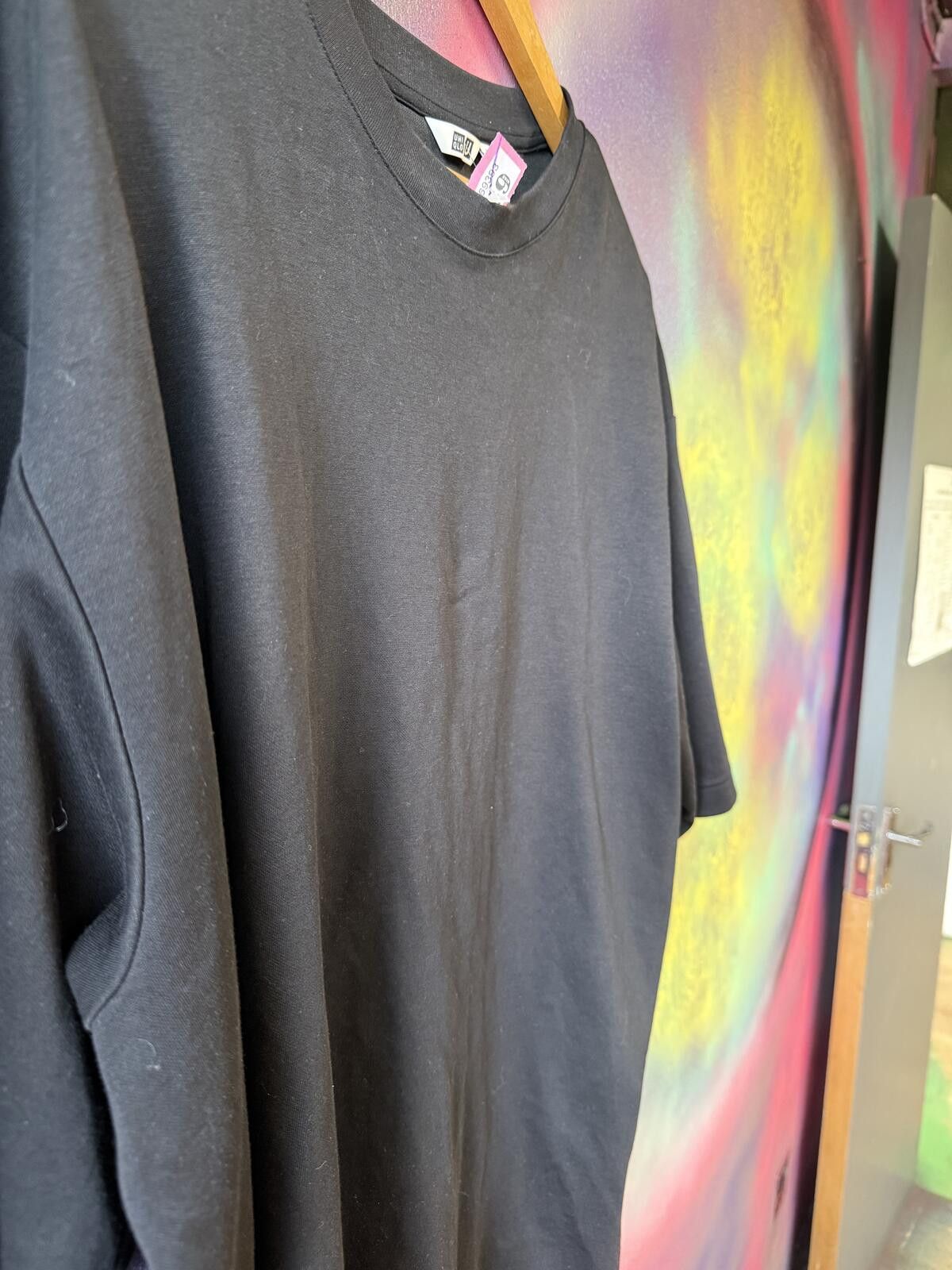 Other Uniqlo U Cotton Oversized black T-Shirt Size US XL / EU 56 / 4 - 3 Thumbnail