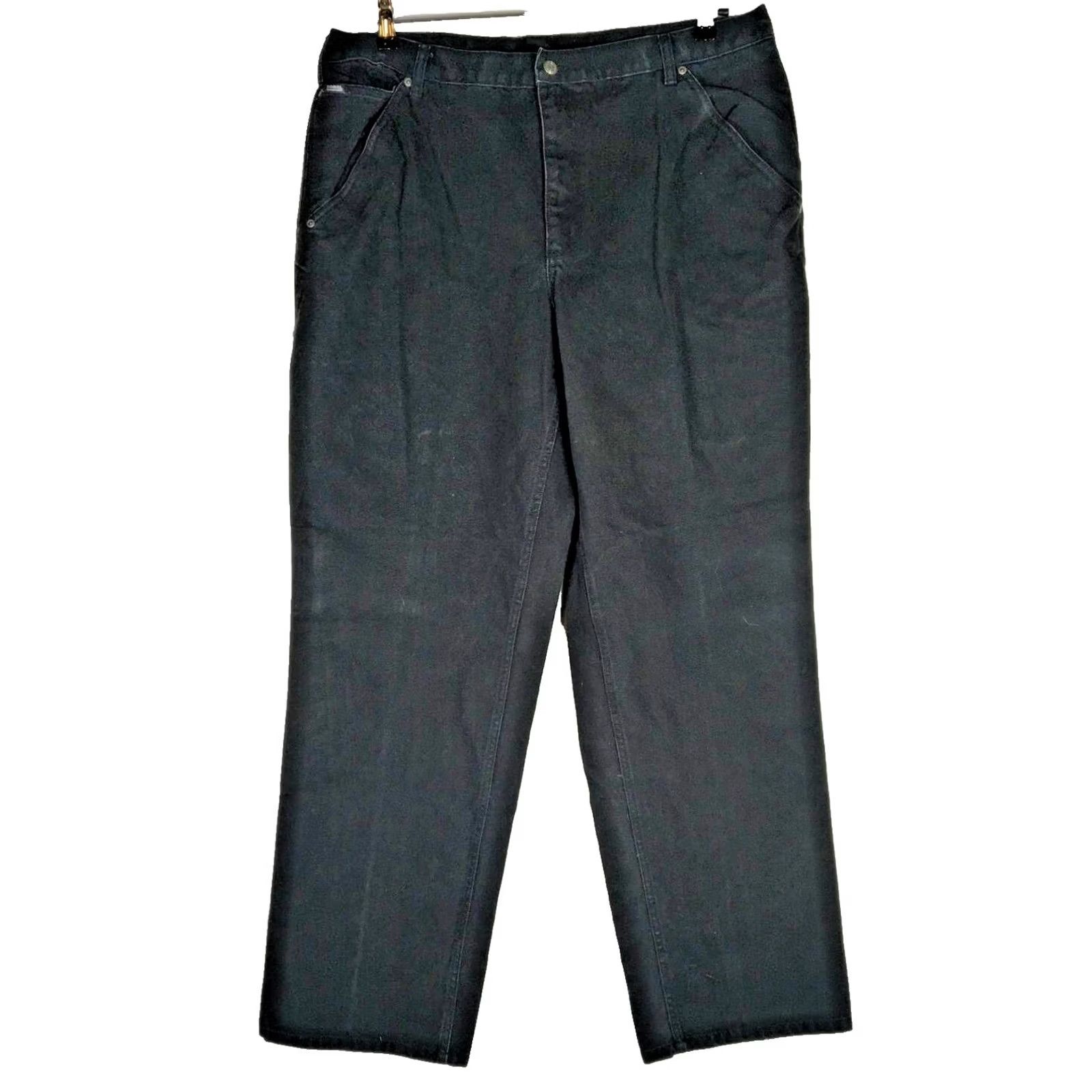 SOREL Sorel Men's Utility Pants Black 40x34 Denim Cargo Wide-Leg Work Pants Casual, Workwear Mens Pants Size US 40 / EU 56 - 2 Thumbnail