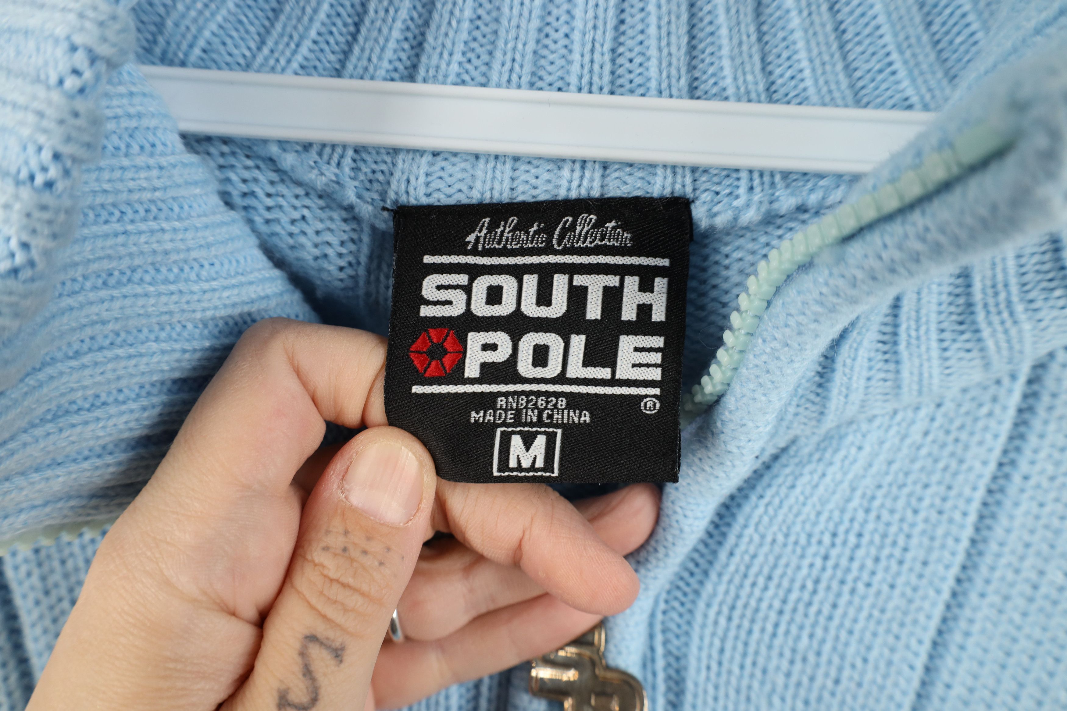 Southpole Vintage 90s Y2K Southpole Ribbed Knit Half Zip Sweater Size US M / EU 48-50 / 2 - 7 Thumbnail