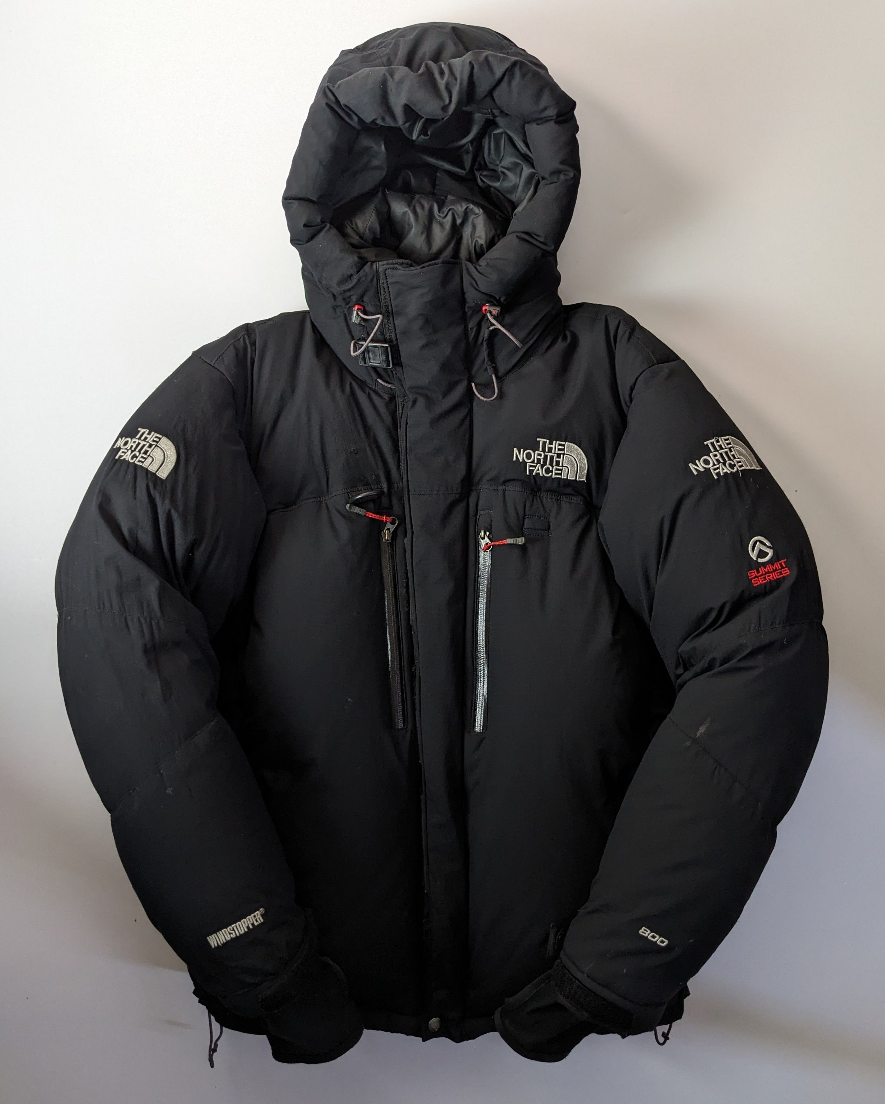 image of The North Face Himalayan 800 Puffer Jacket Windstopper in Black, Men's (Size Medium)