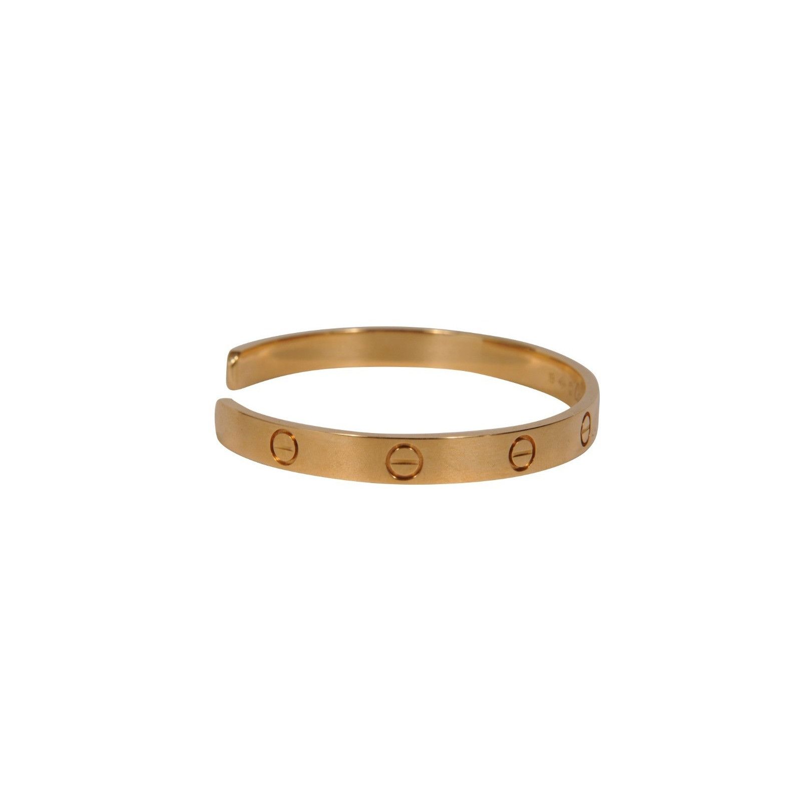 Cartier Love Cuff Bangle Bracelet 18k Yellow Gold Size 19 Size ONE SIZE - 5 Thumbnail