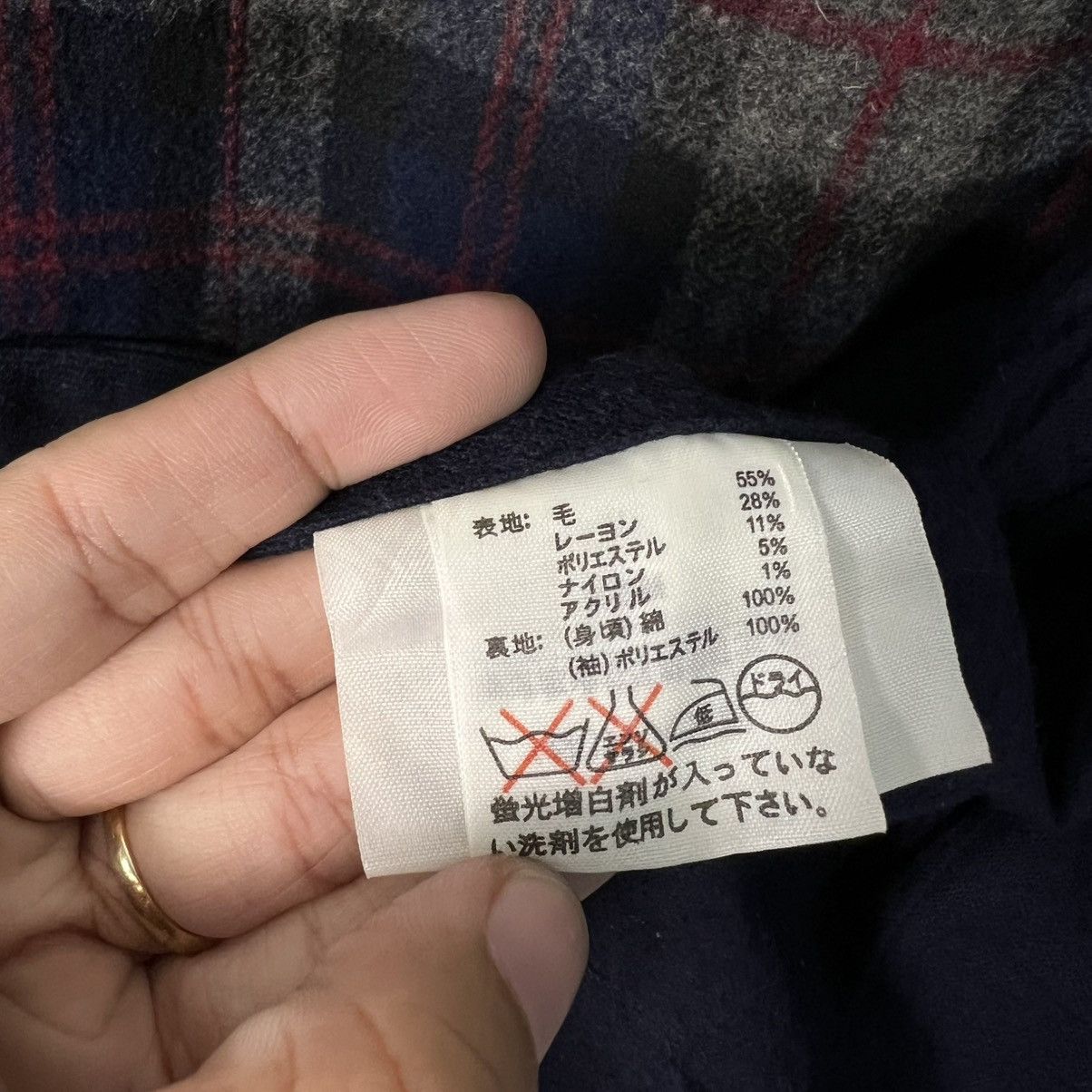 Japanese Brand GAIJIN MADE Hyrbid Pattern Checked Casual Jacket #4160-C190 Size US L / EU 52-54 / 3 - 13 Thumbnail