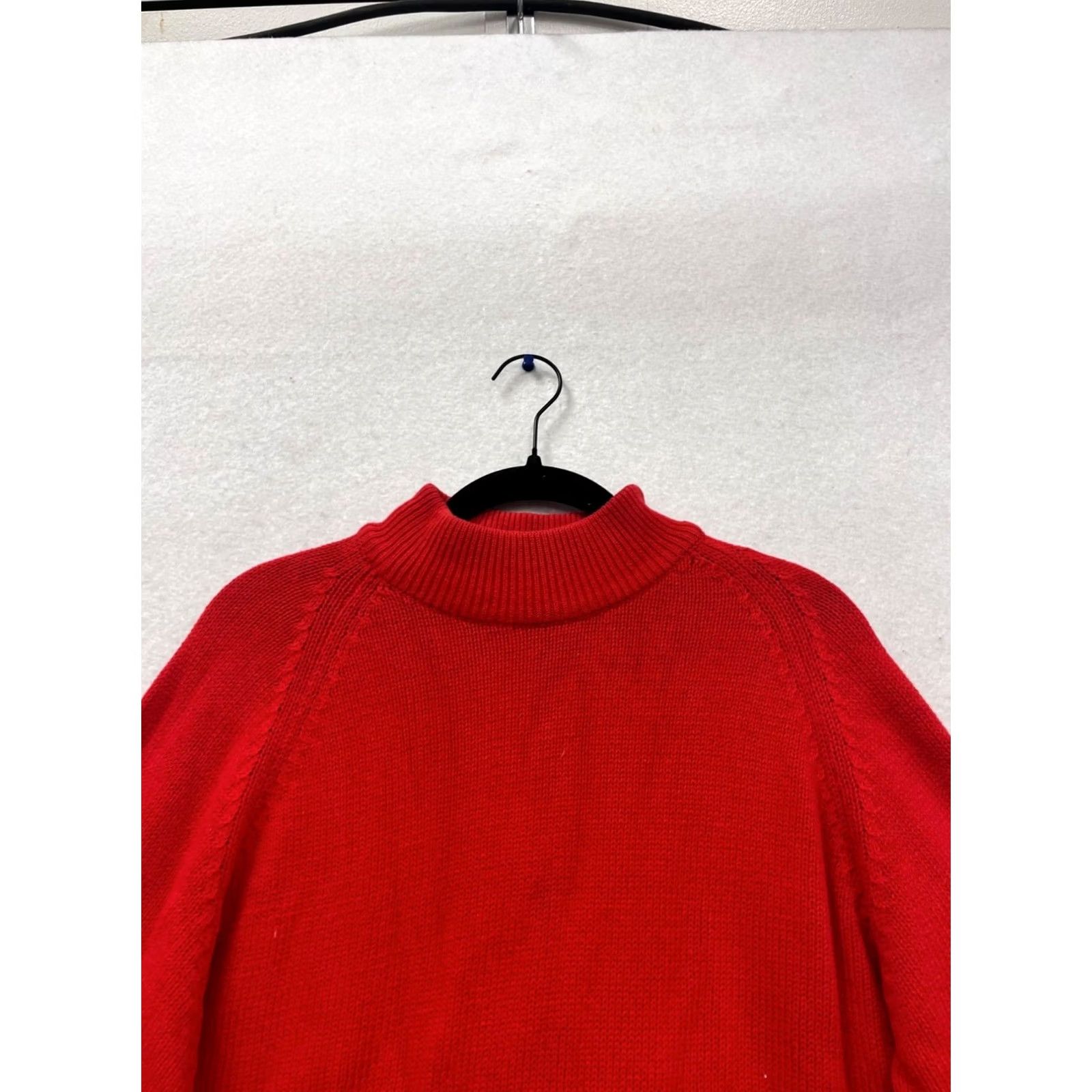 Vintage VINTAGE American Weekend Sweater Shirt Womens L Red 100% Cotton Knit Turtleneck Long Sleeve Wool? Size L / US 10 / IT 46 - 5 Thumbnail
