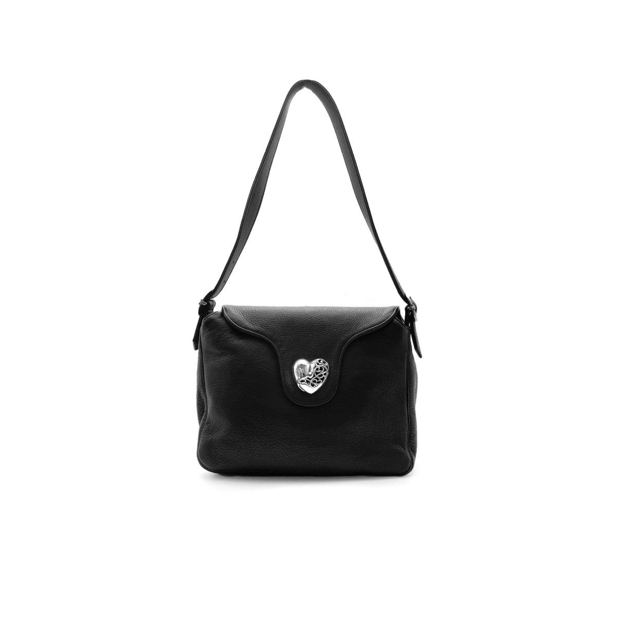 Chrome Hearts Chrome Hearts Heart Vine Leather Shoulder Bag Size ONE SIZE - 1 Thumbnail