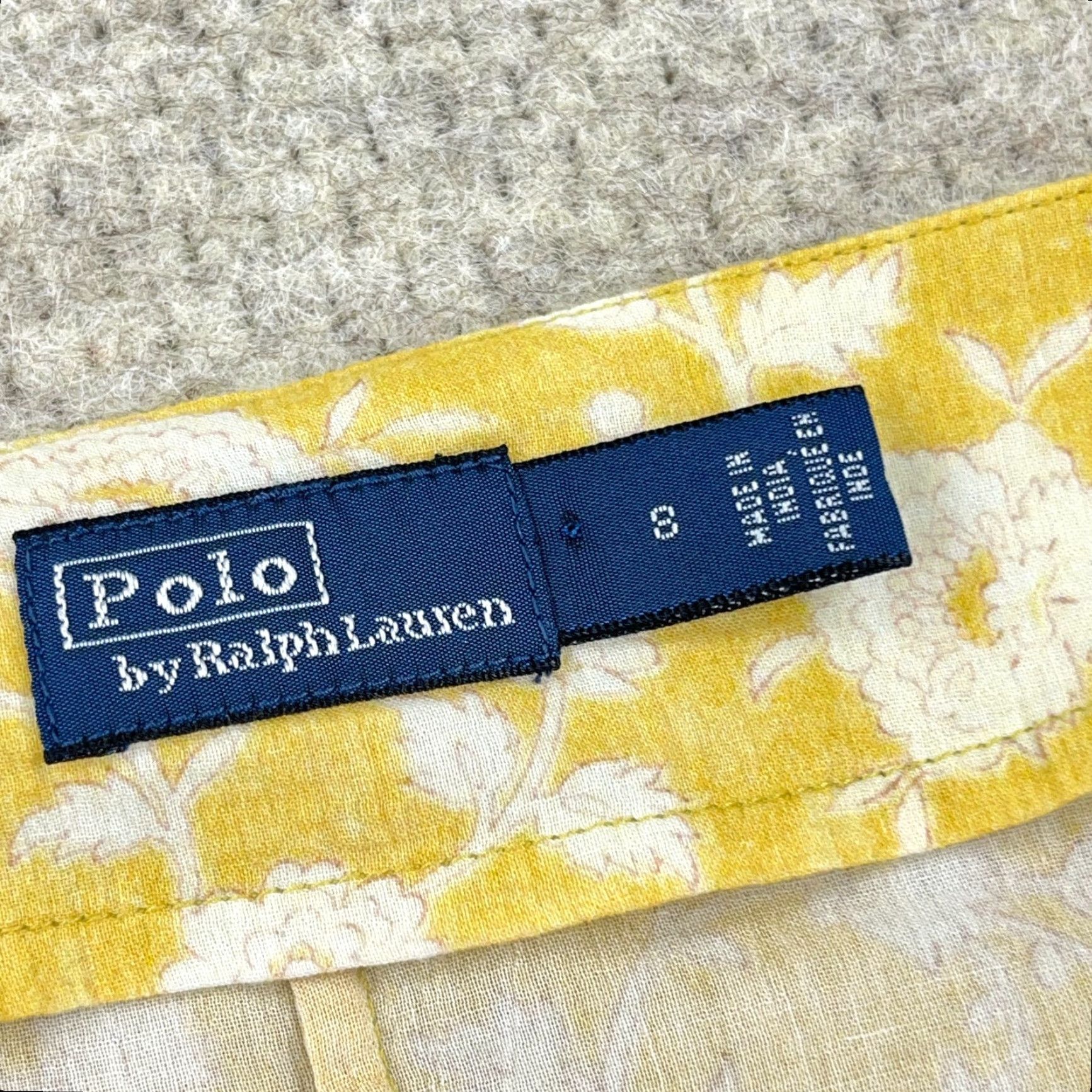 Polo Ralph Lauren Vintage Polo Ralph Lauren Blouse Women Size 8 Yellow Floral Peplum Cotton Casual Spring Summer Fall Women Size M / US 6-8 / IT 42-44 - 2 Thumbnail