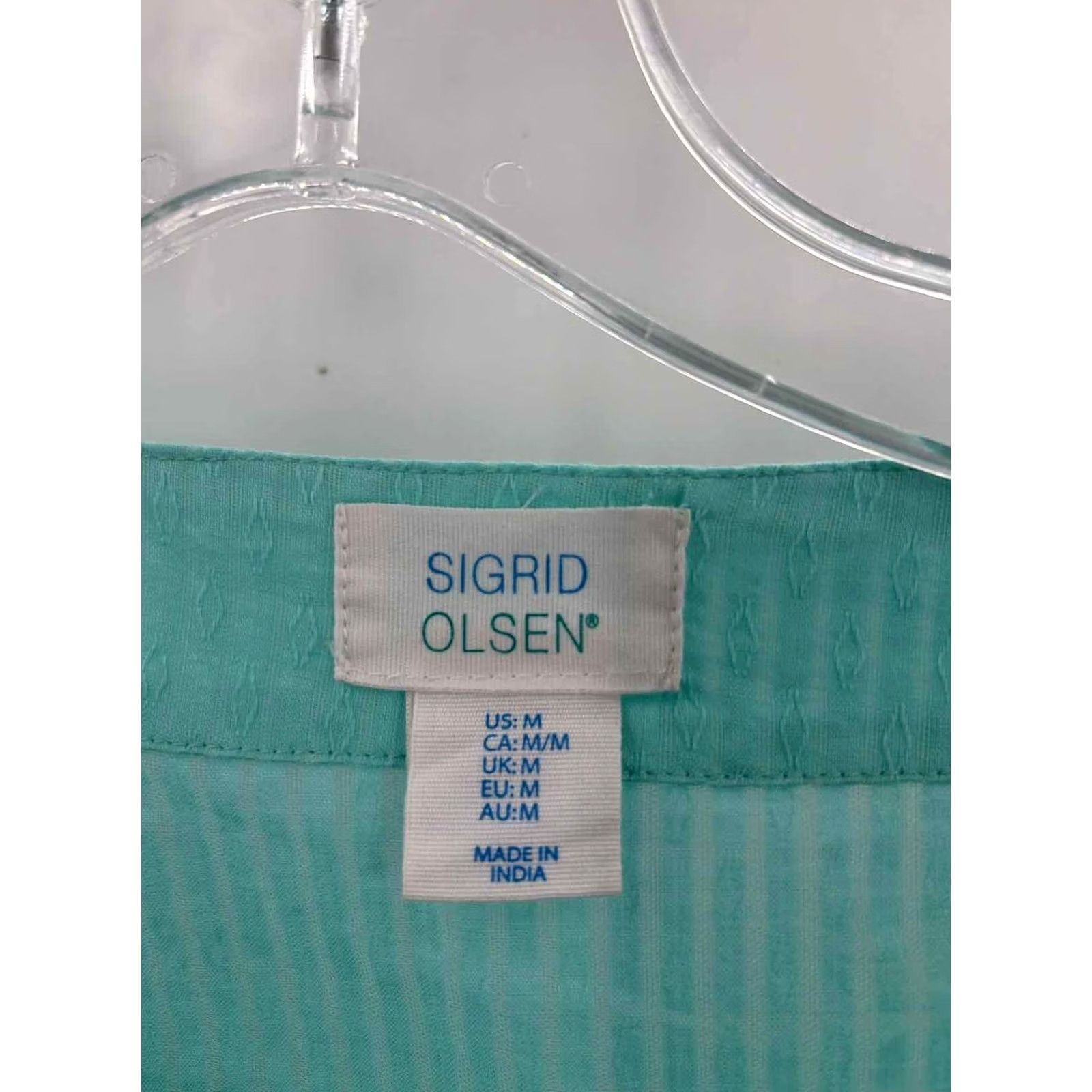 Vintage Pre-Owned Sigrid Olsen Blue Size Medium Tunic Blouse Size M / US 6-8 / IT 42-44 - 2 Thumbnail