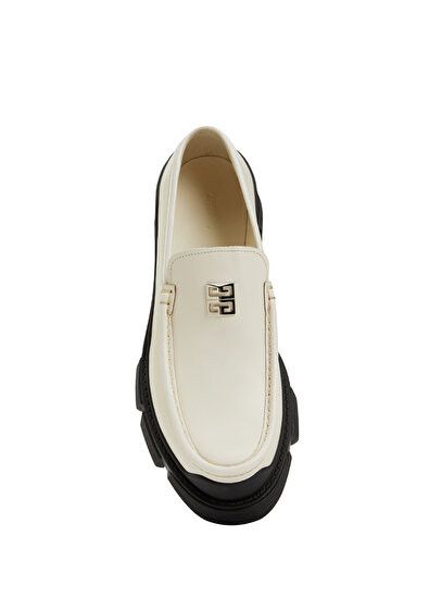 Givenchy o1srvl11e0824 Leather Loafer in Ivory Size US 10 / IT 40 - 2 Thumbnail