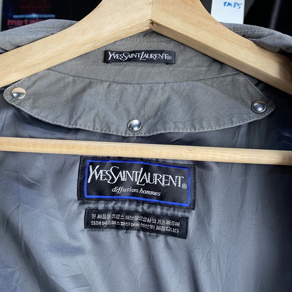 Yves Saint Laurent Vintage Yves Saint Laurent diffusion Hommes Trench coat Size US L / EU 52-54 / 3 - 14 Thumbnail