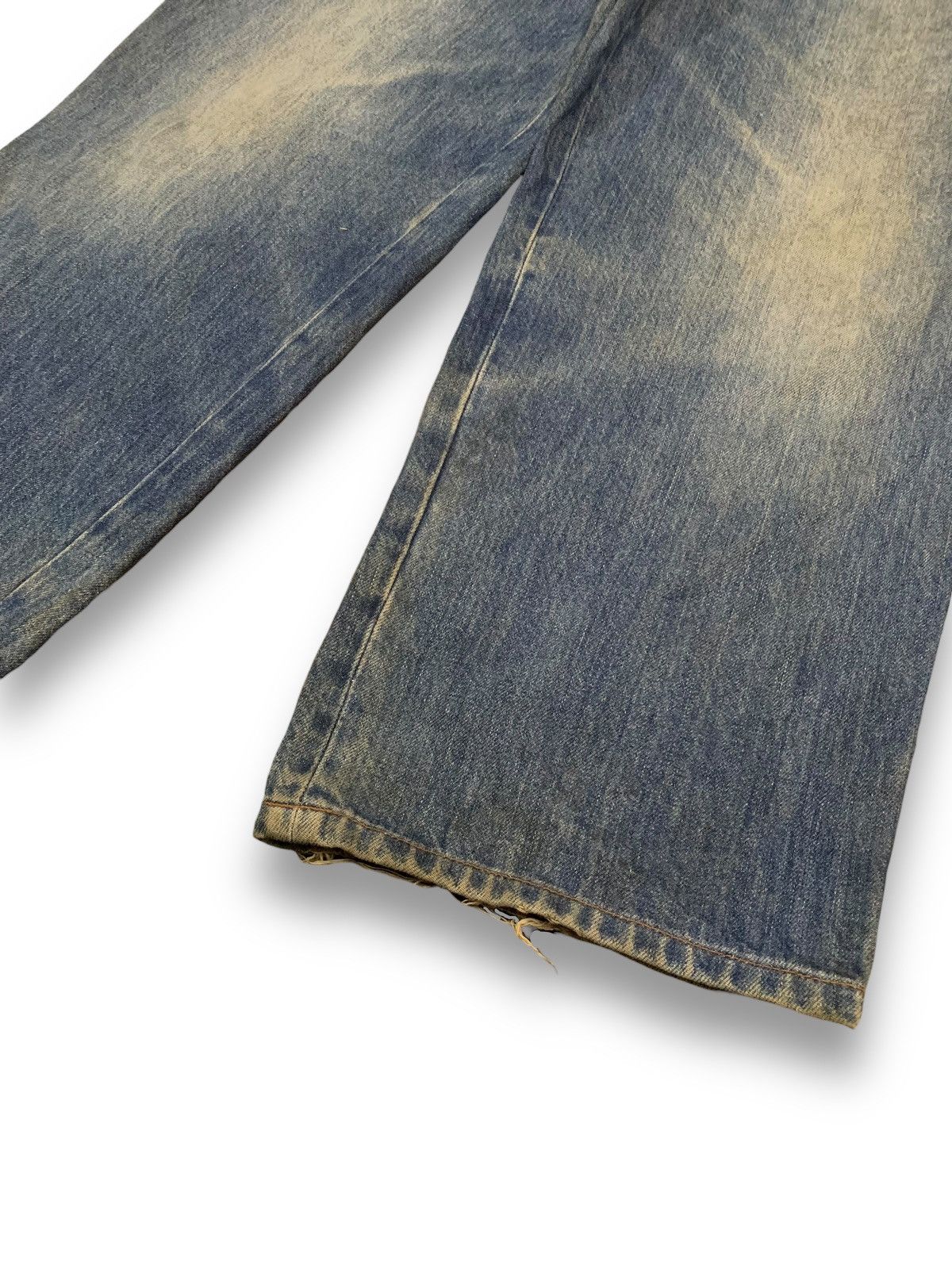 Valentino Vintage Mario Valentino Mud Washed Baggy Distressed Jeans Size US 32 / EU 48 - 8 Thumbnail