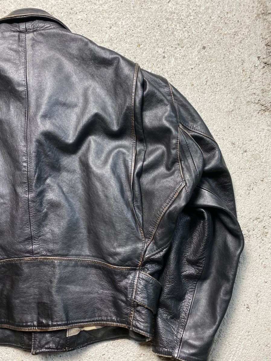 Other Leather jacket bomber avant garde archive rock n blue black Size US M / EU 48-50 / 2 - 8 Thumbnail