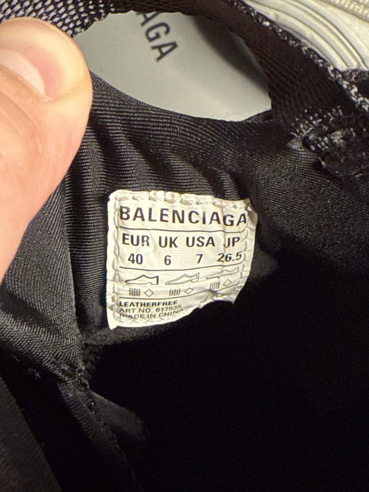 Balenciaga Balenciaga Tyrex Black/Grey Size US 7 / EU 40 - 8 Thumbnail