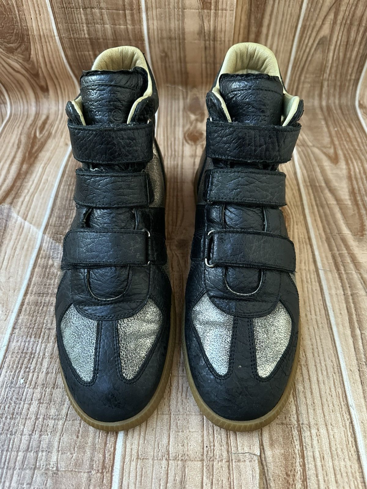 Maison Margiela Maison Margiela high top strap GAT sneakers | Grailed