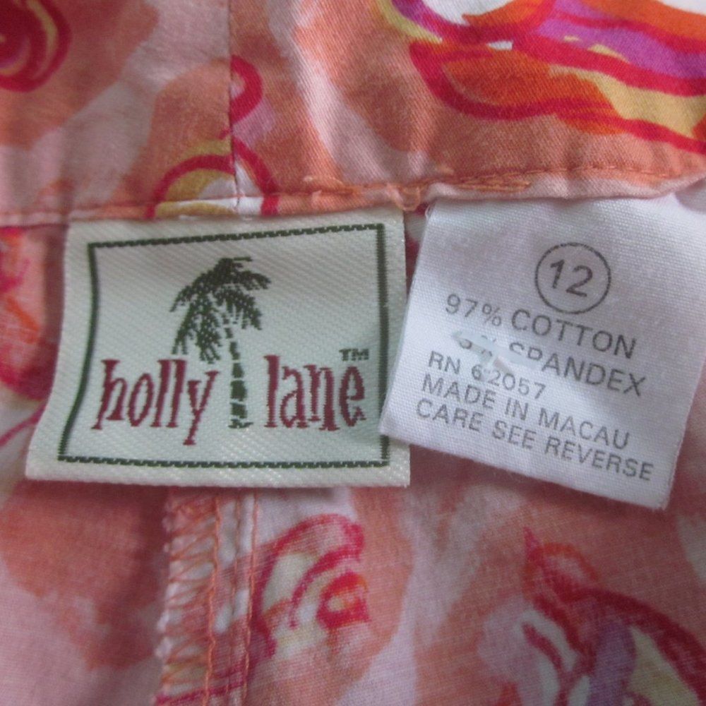 Other Holly Lane Womens Summer Patterned Pants Size 12 Size 30" / US 8 / IT 44 - 4 Thumbnail